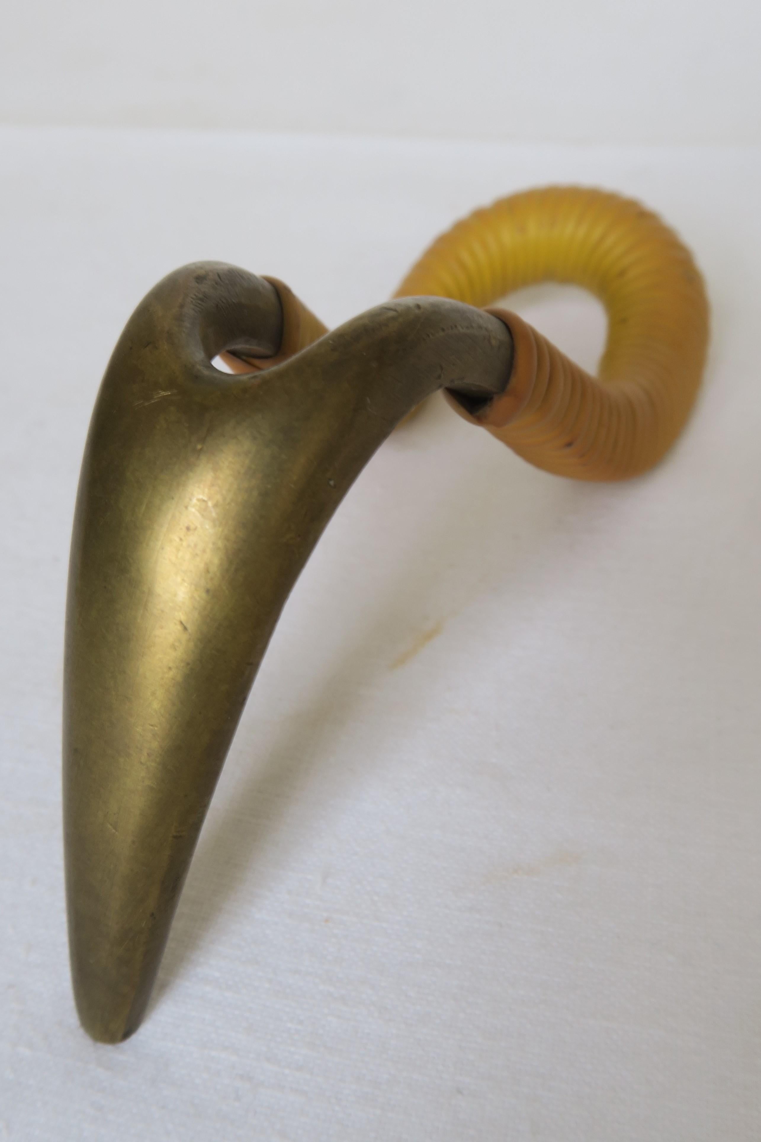 Austrian Midcentury Carl Auböck Pipe Rest Made from Brass