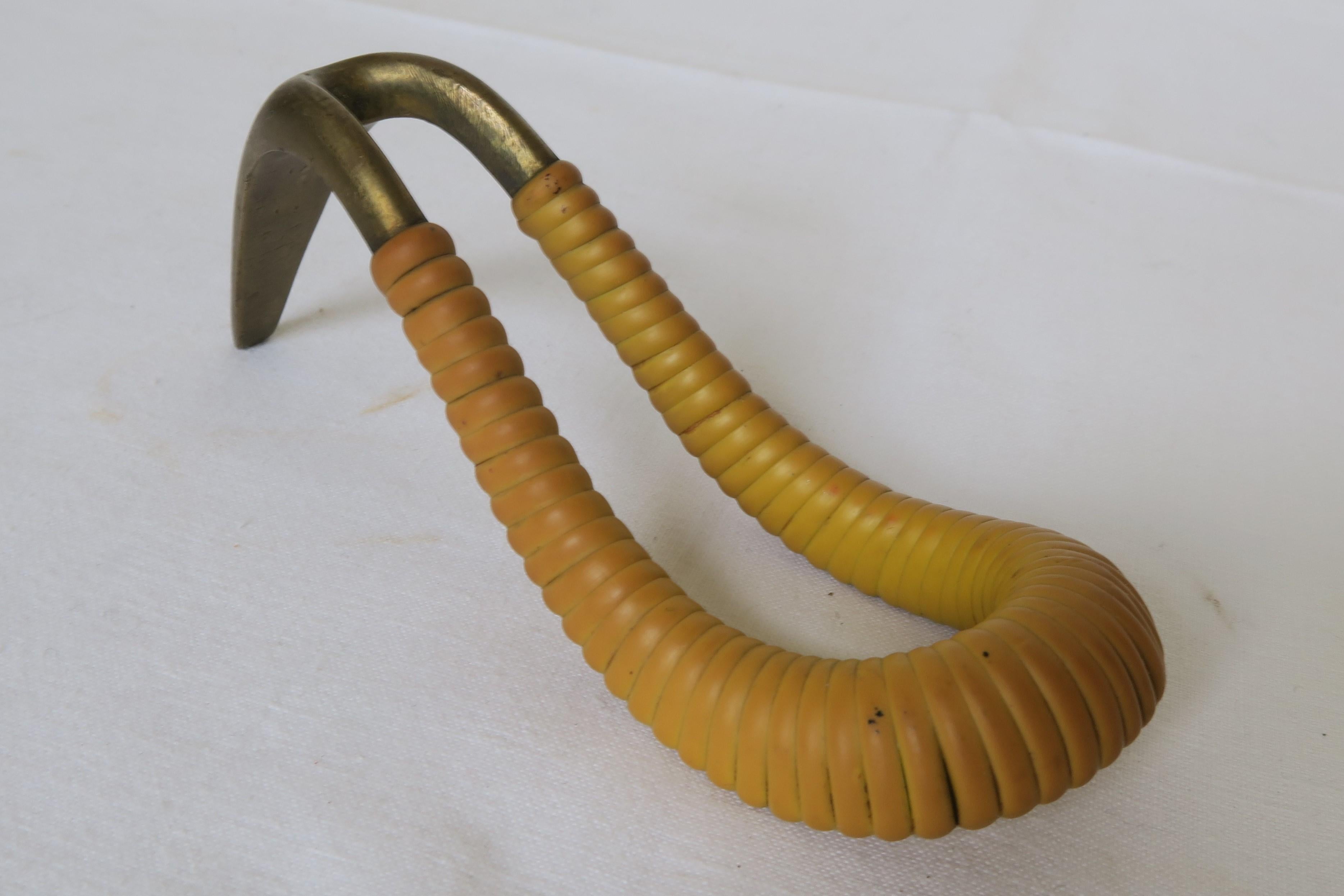 Midcentury Carl Auböck Pipe Rest Made from Brass In Excellent Condition In Vienna, AT