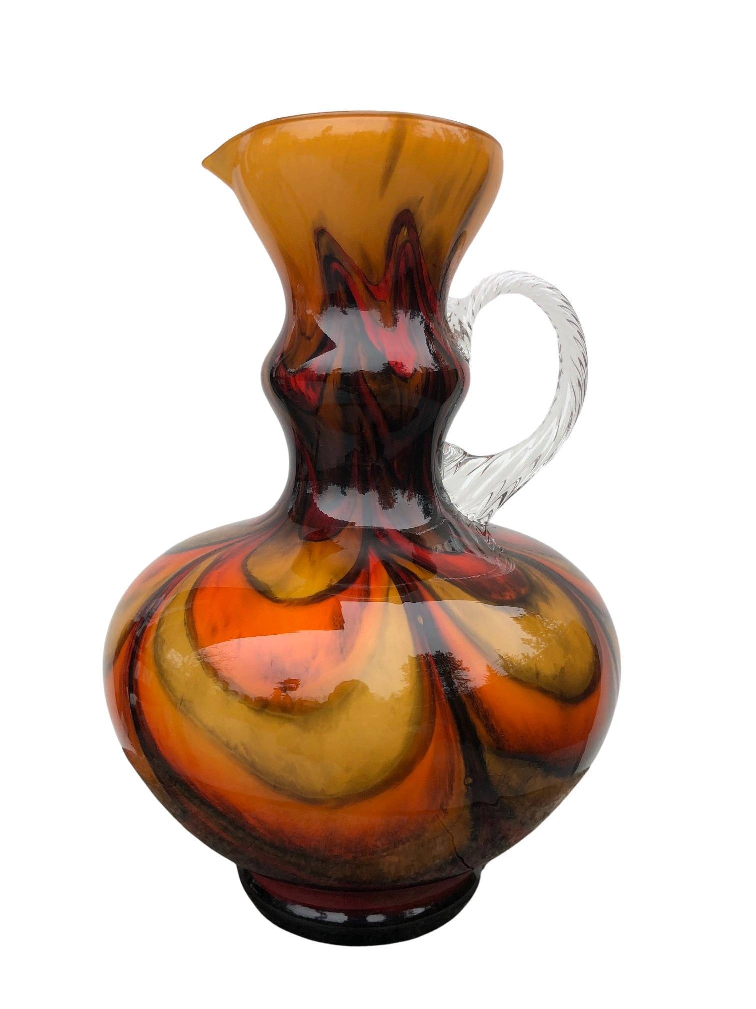 Mid-Century Modern Mid-Century Carlo Moretti Orange Opaline Vase