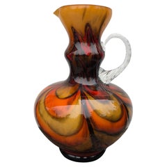 Mid-Century Carlo Moretti Orange Opaline Vase