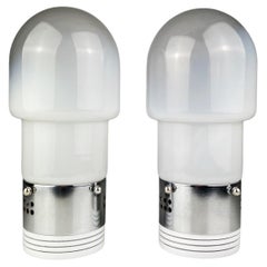 Set di due lampade da tavolo di metà secolo di Carlo Nason per Mazzega Italia