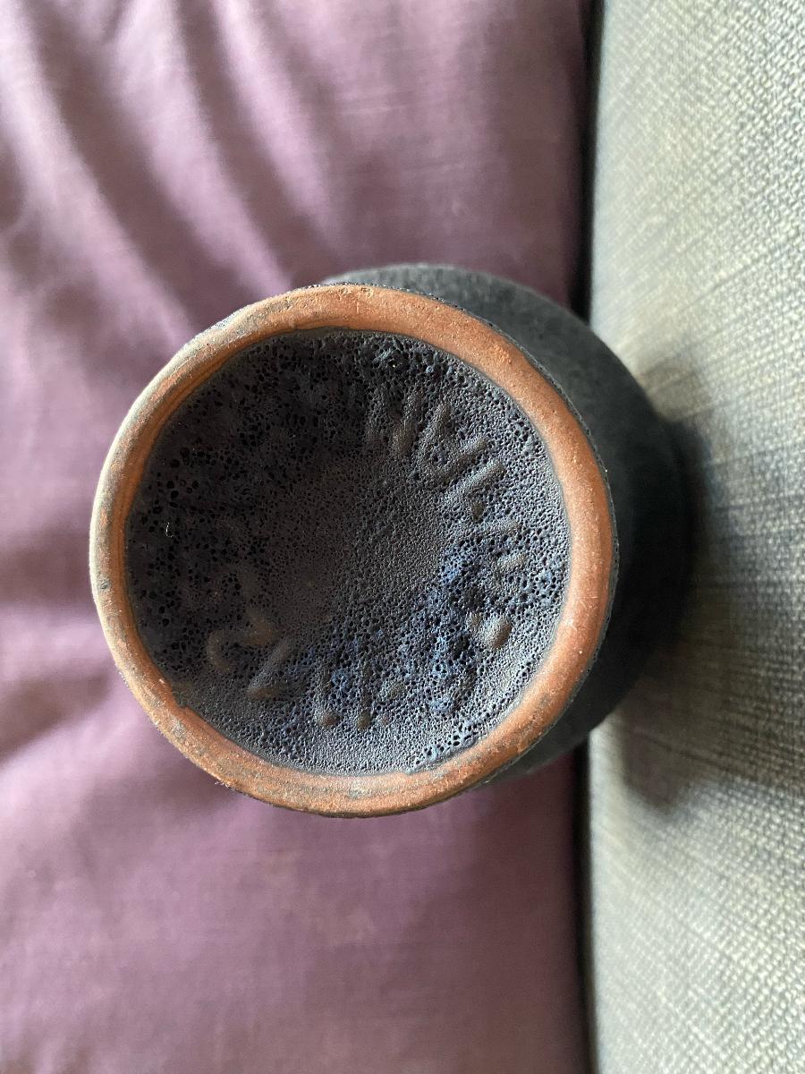 Vaso di metà secolo Carstens Tönnieshof Germany Kobalt Malmo di Heinz Siery In condizioni buone in vendita a Waddinxveen, ZH