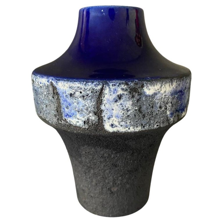 Mid-Century Carstens Tönnieshof Germany Kobalt Malmo Vase by Heinz Siery  For Sale at 1stDibs