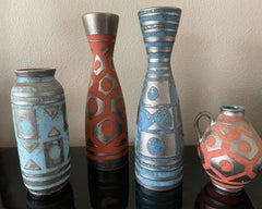 Mid-Century Carstens Tonnieshof Germany Set of 4 Vases