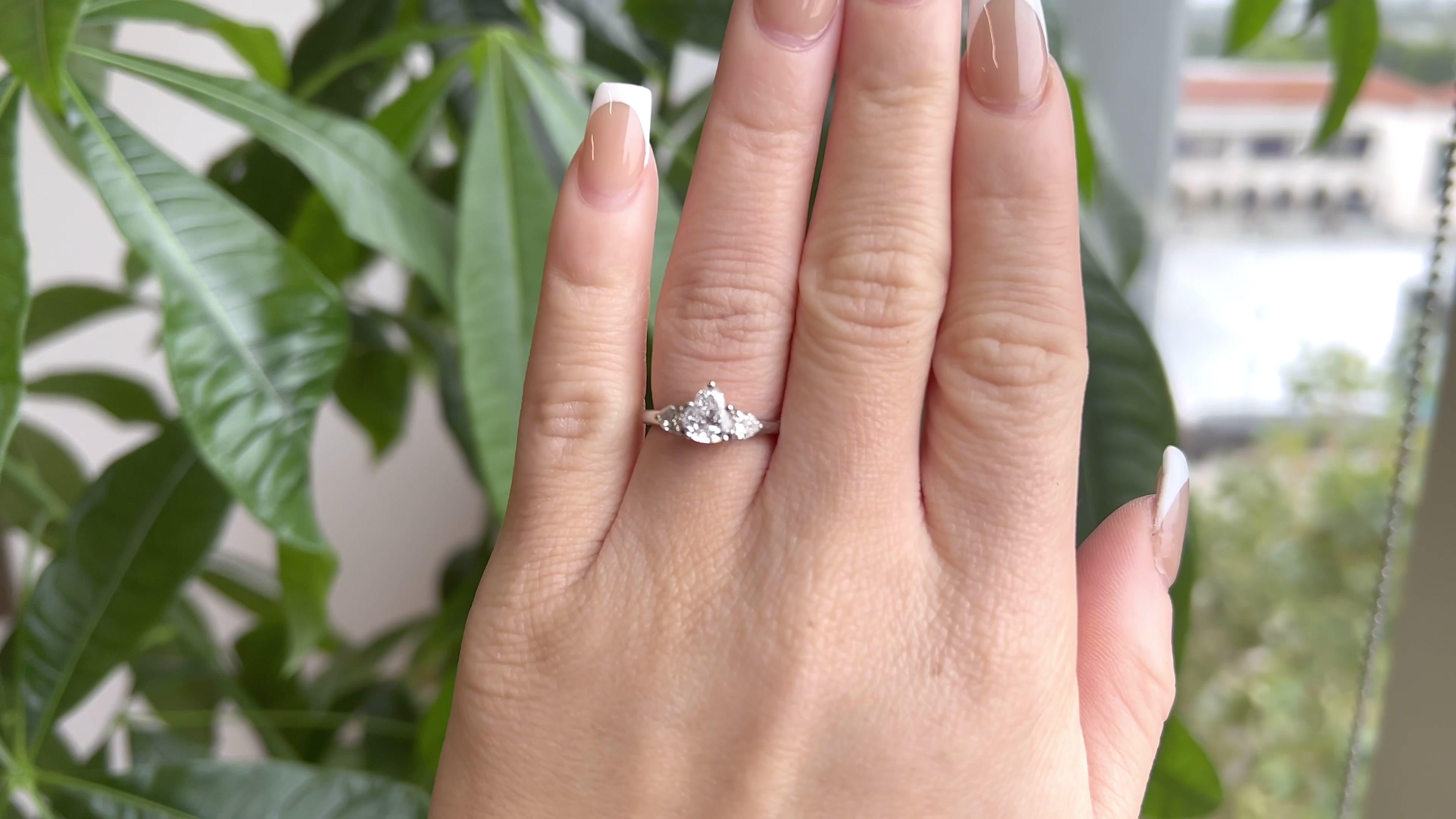 cartier pear shaped engagement ring