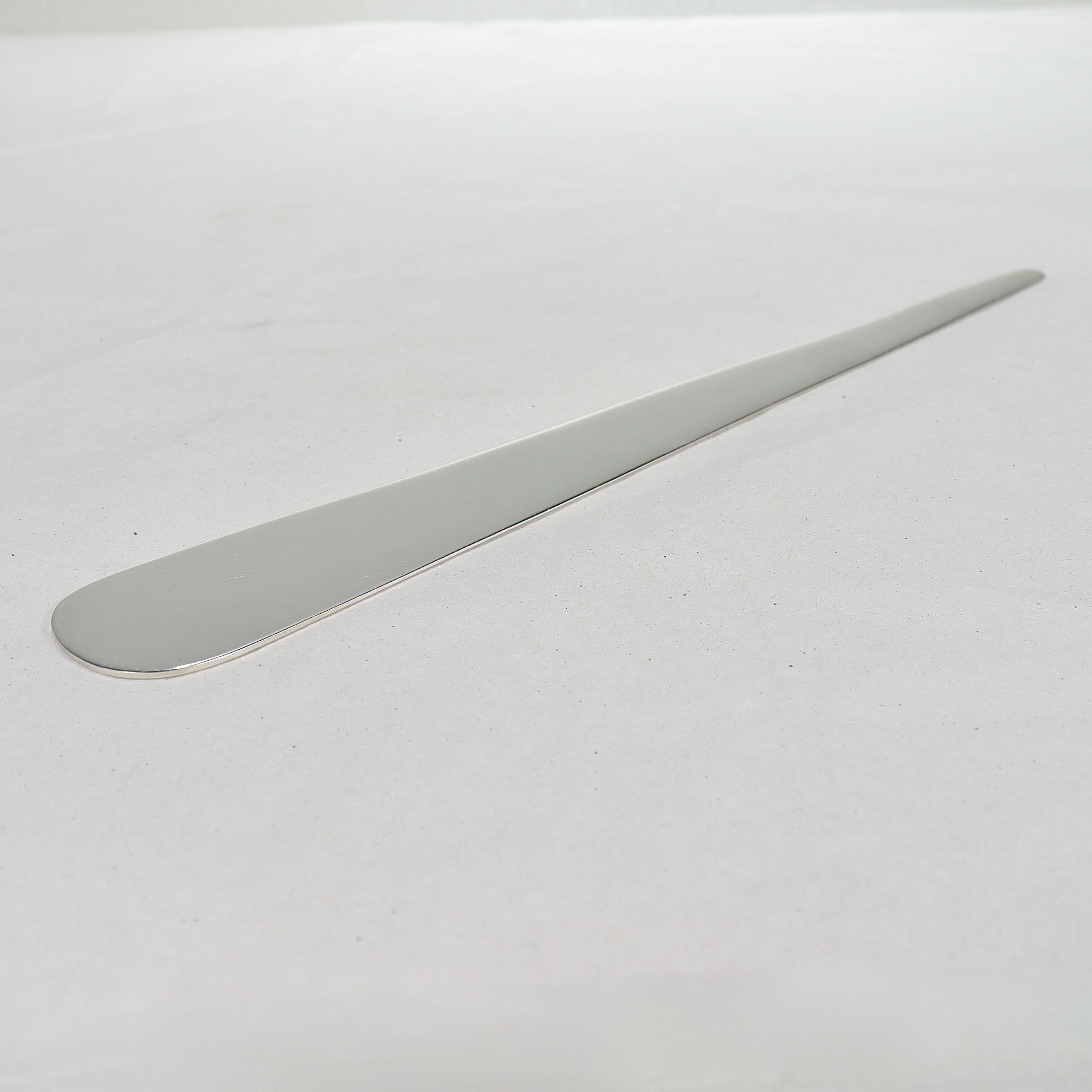 Modern Mid-Century Cartier Sterling Silver Letter Opener or Page Turner For Sale