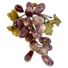 Mitte des Jahrhunderts geschnitzt Amethyst Traube Cluster