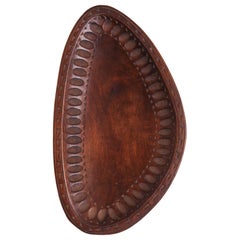 Mid-Century Carved Wood Bowl