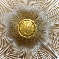 Mid-Century Casa Devall Sunburst Wall Sculpture, Brutalist Copper, Brass, Signed