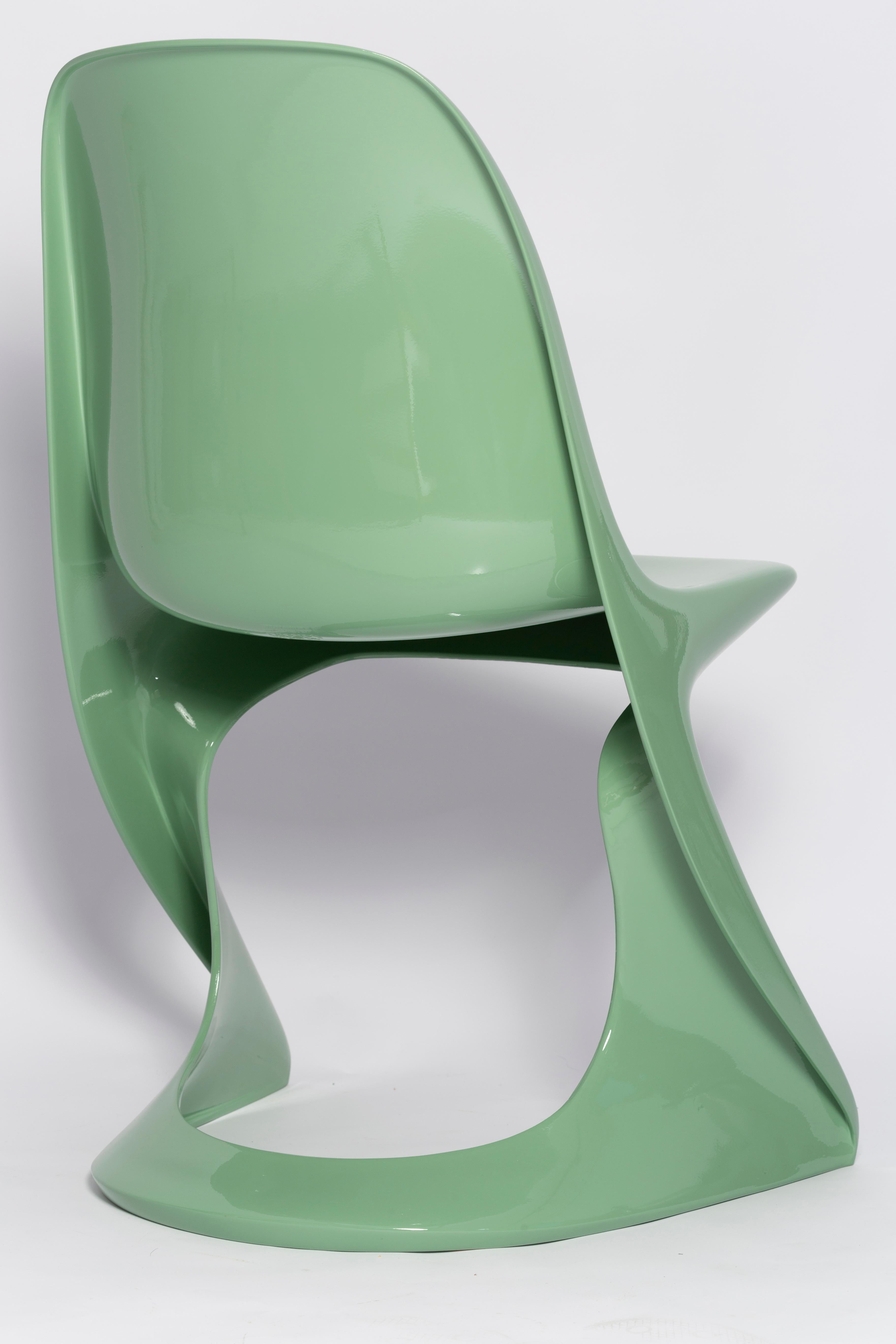 20th Century Mid-Century Casalino Chair in Jade Green, Alexander Begge, Casala, Germany 1970s For Sale