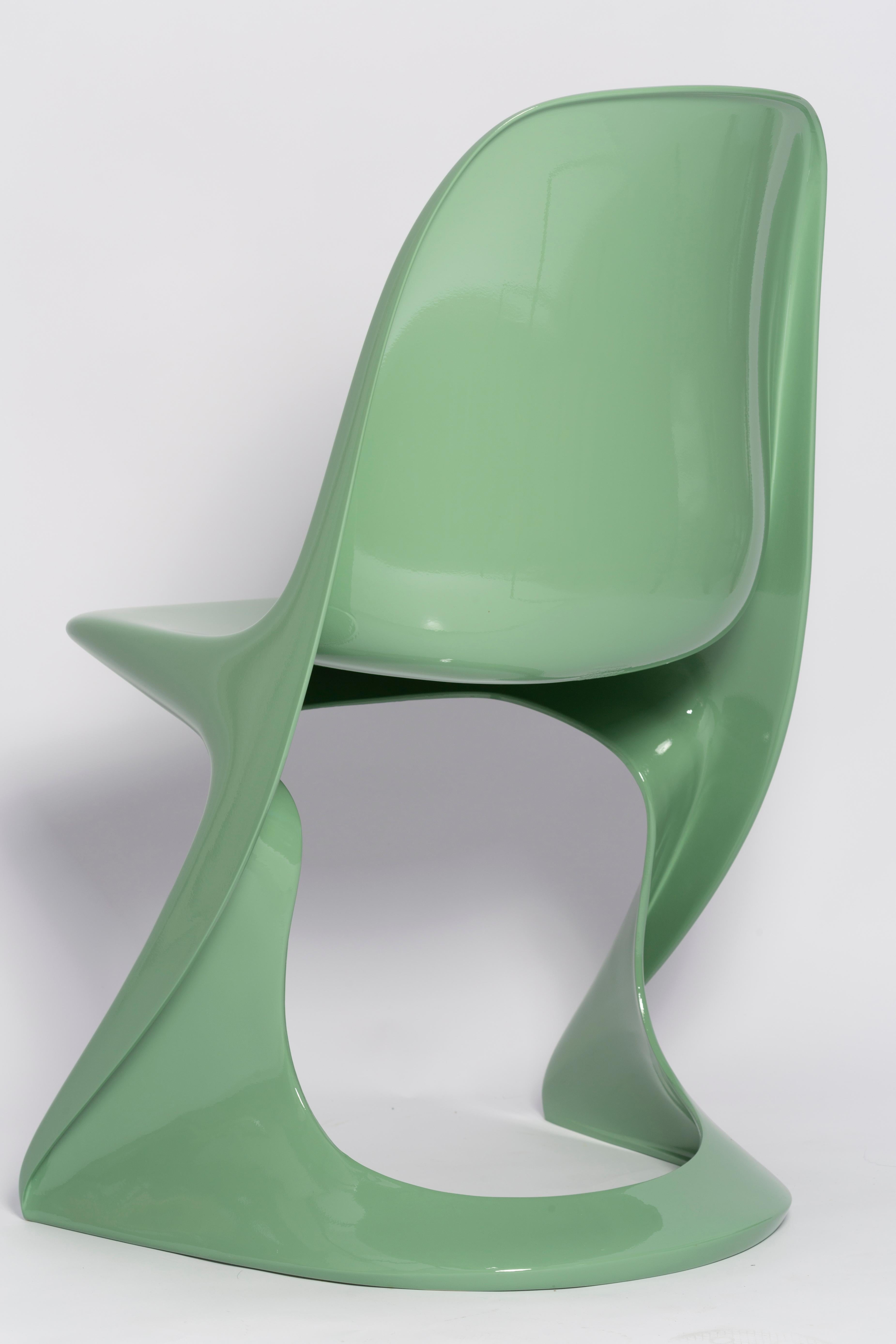 Mid-Century Casalino Chair in Jade Green, Alexander Begge, Casala, Germany 1970s For Sale 1