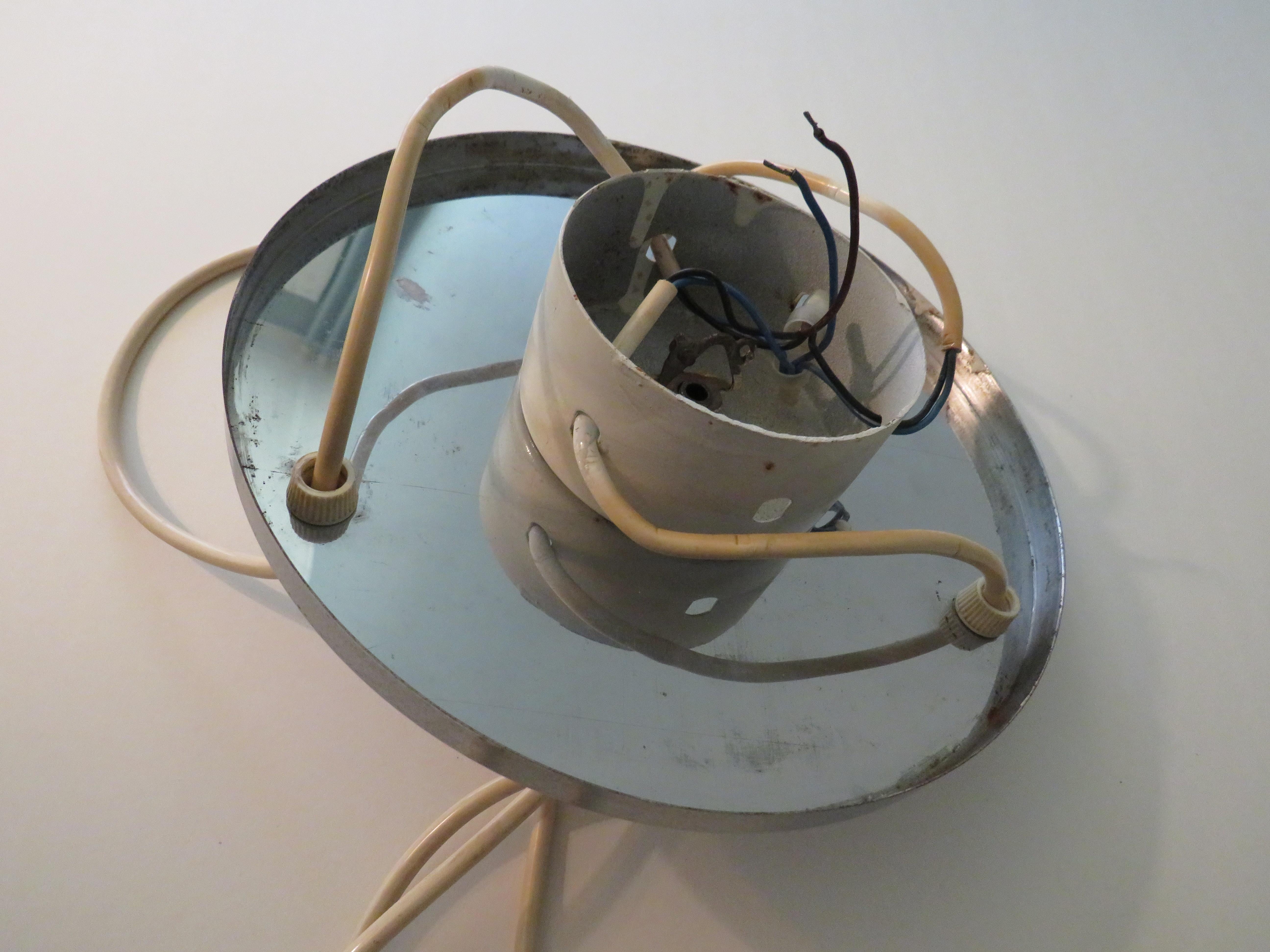 Lampadario a cascata di metà secolo in cromo, Belgio, anni '70 in vendita 6