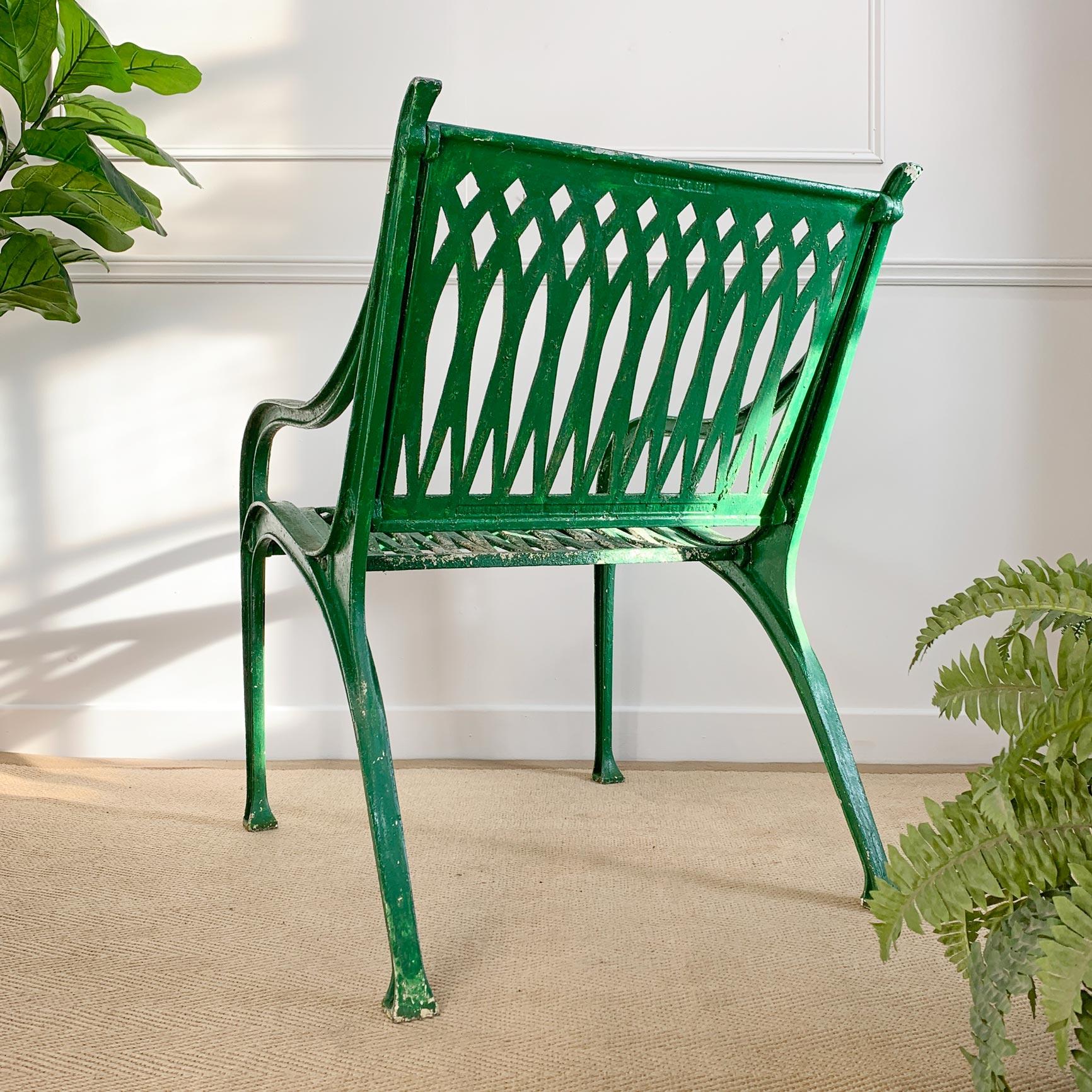 Mid Century Cast Aluminium Garden Chair For Sale 5