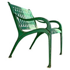 Used Mid Century Cast Aluminium Garden Chair