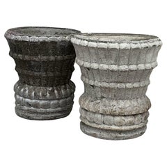 Used Mid-Century Cast Concrete English Garden Style Pots / Planters / Jardinieres - 2