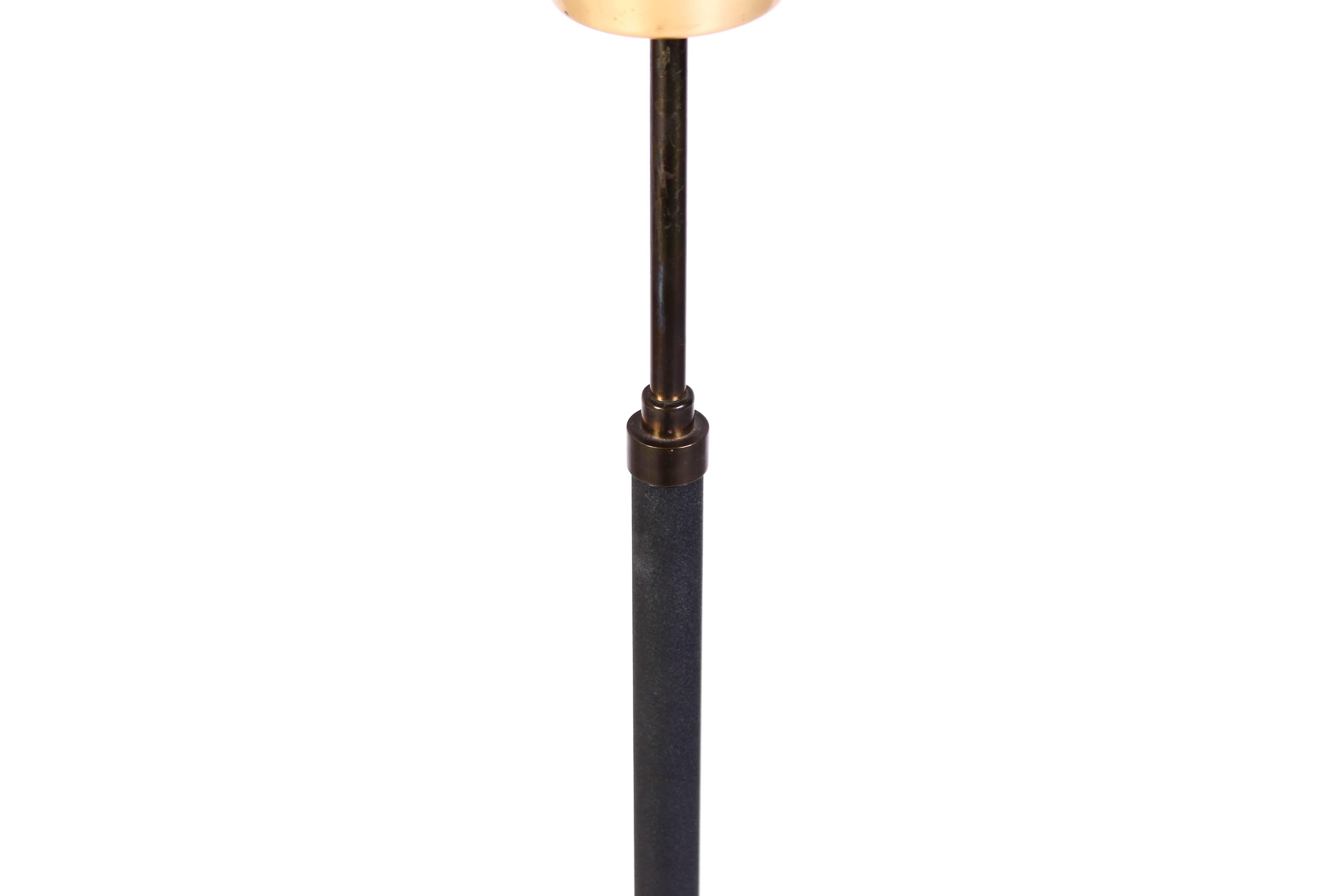 Midcentury Cast Iron and Brass Floor Lamp by Swedish Ewå 3