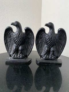Mid-Century Cast Iron Eagle Bookends by Robert Emig, 1960s