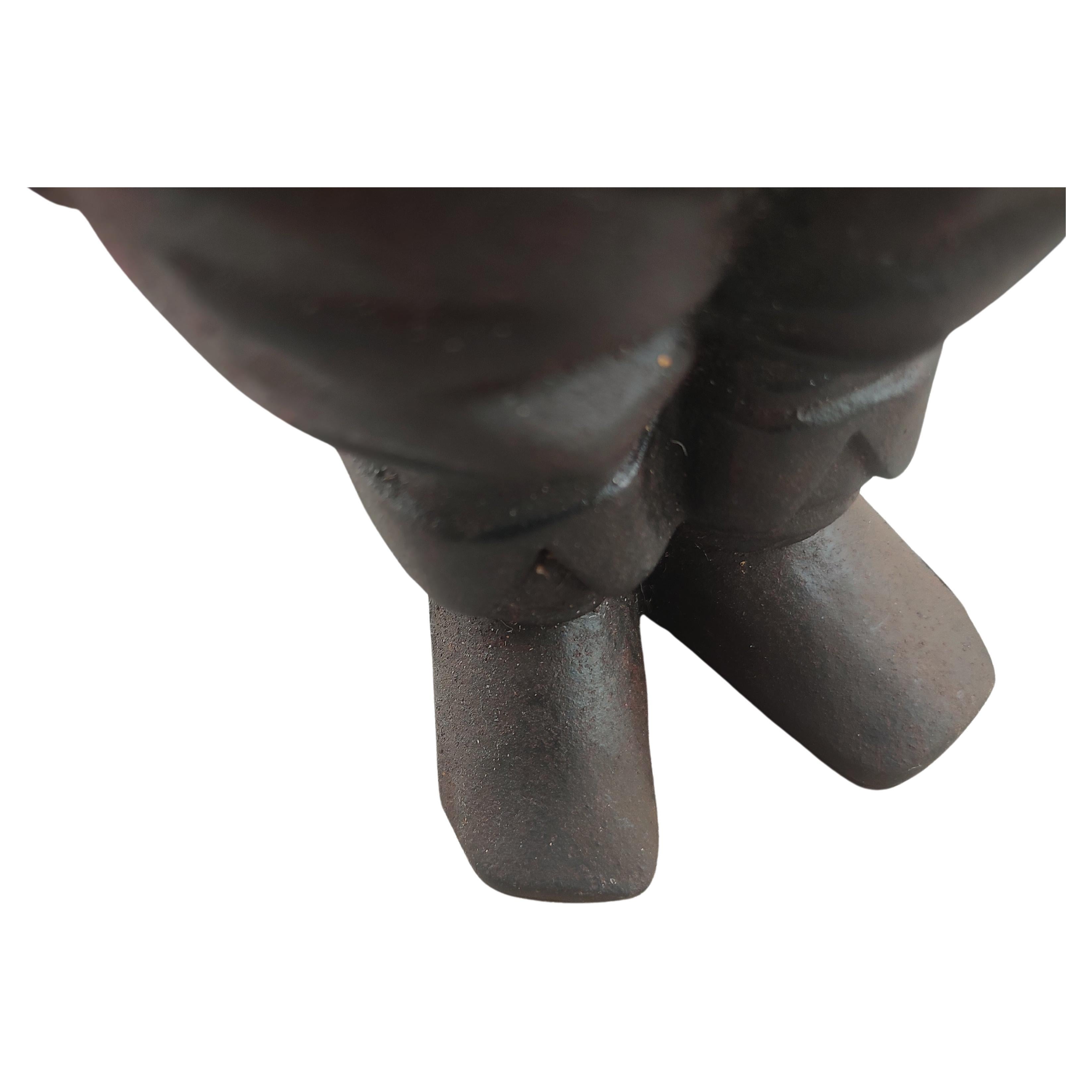 Calco Androni figurati in ghisa di metà secolo, Babbo Natale, di Virginia Metal Crafters in vendita