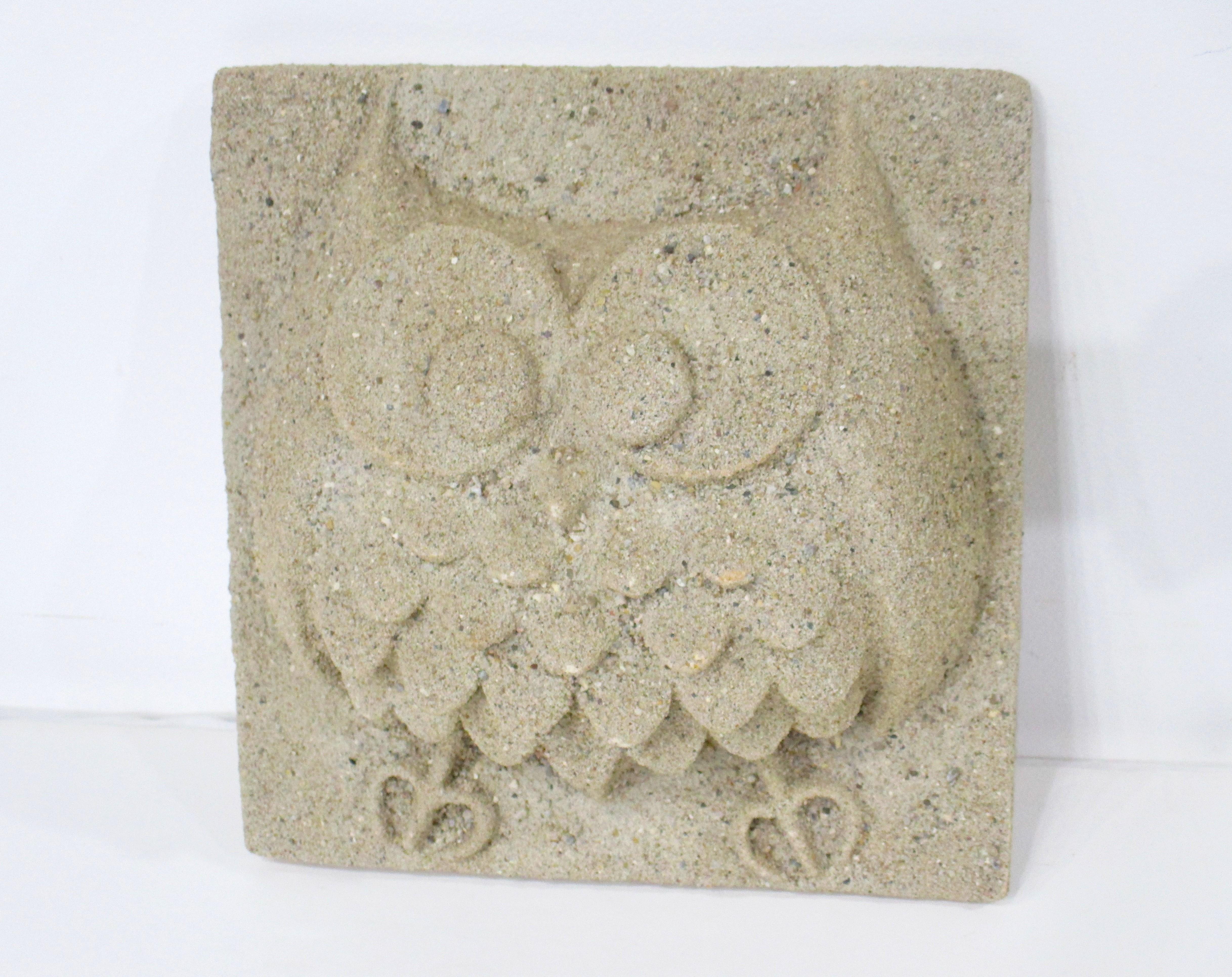 Mid-Century Modern Mid Century Cast Owl Wall Sculpture by Barbara Field   For Sale