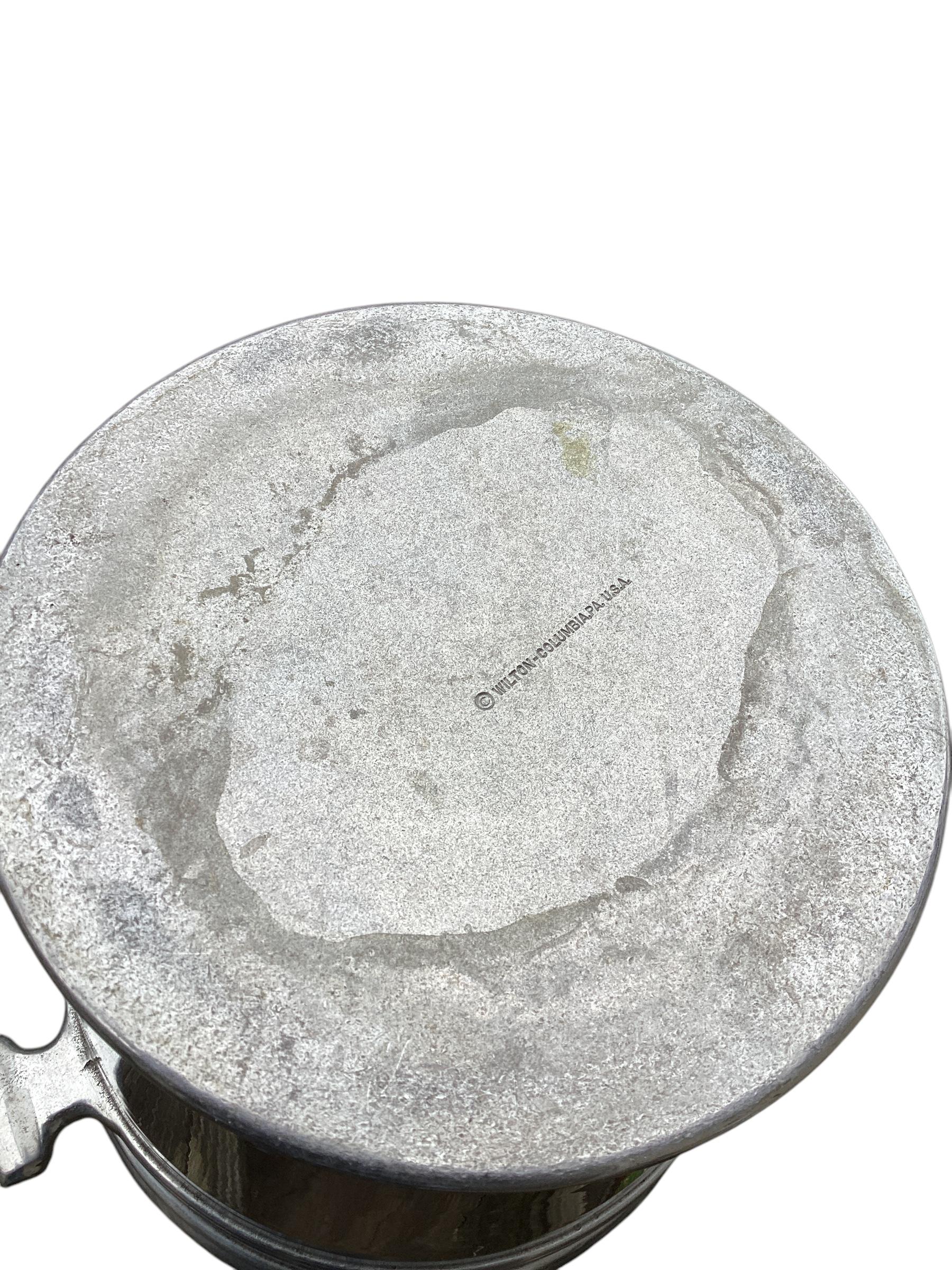 20th Century Mid Century Cast Pewter Ice Bucket by Wilton-Columbia, PA For Sale