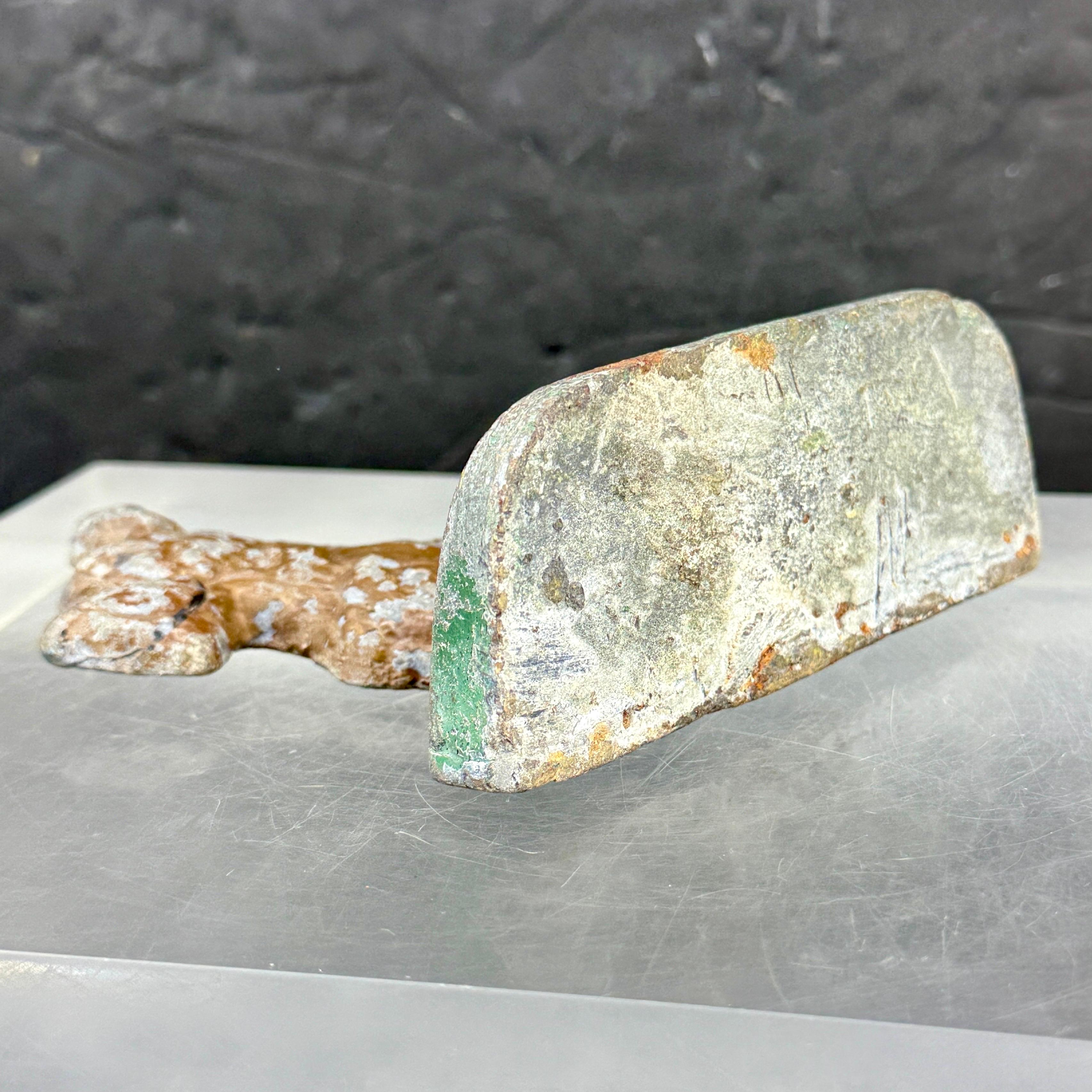 Mid-Century Cast Terrier Hund Buchstütze Türstopper Skulptur im Angebot 4