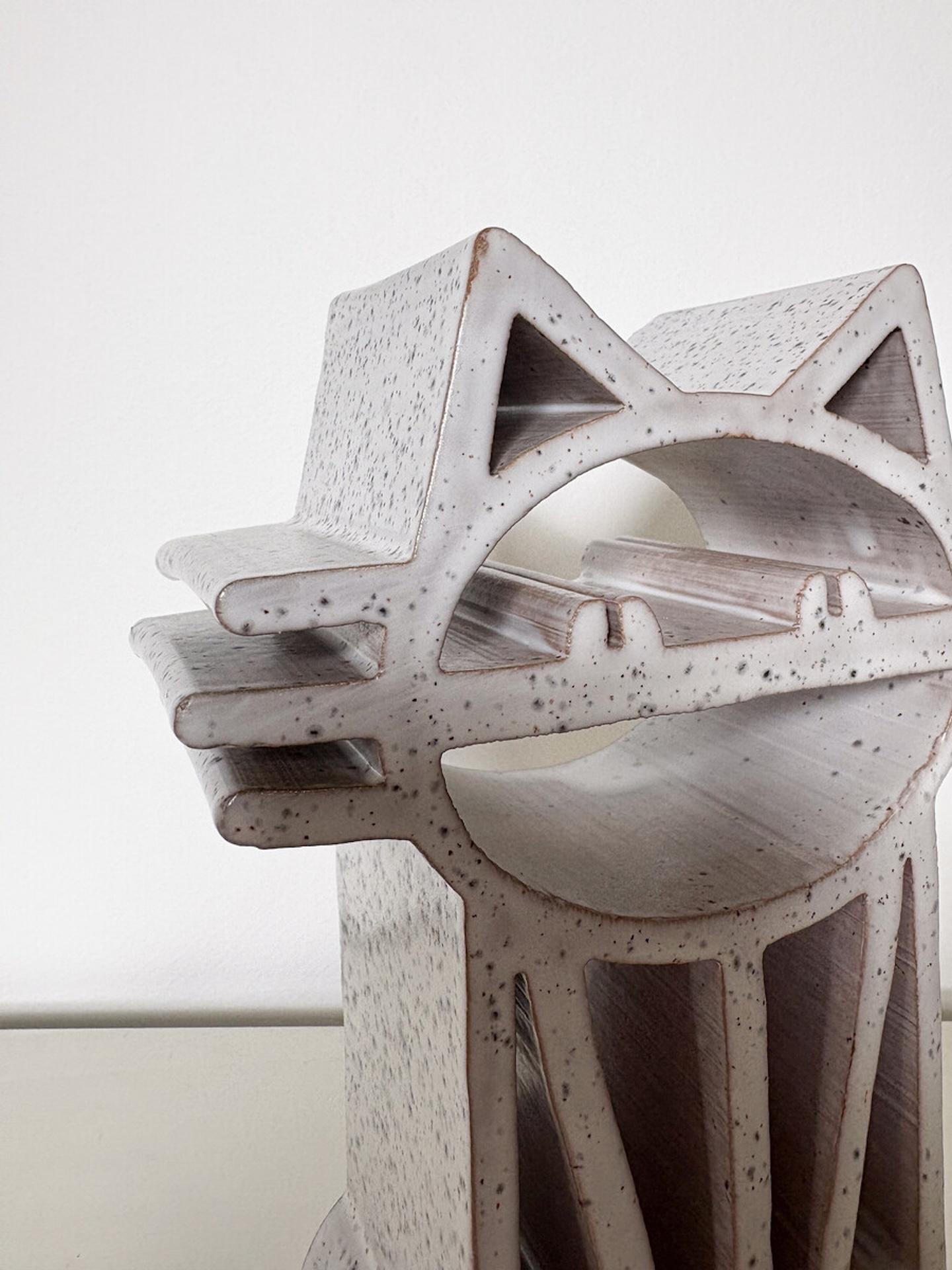 Gato de cerámica de mediados de siglo de Gianni Polerti, Italia, años 60 - 2 Disponibles mediados del siglo XX en venta