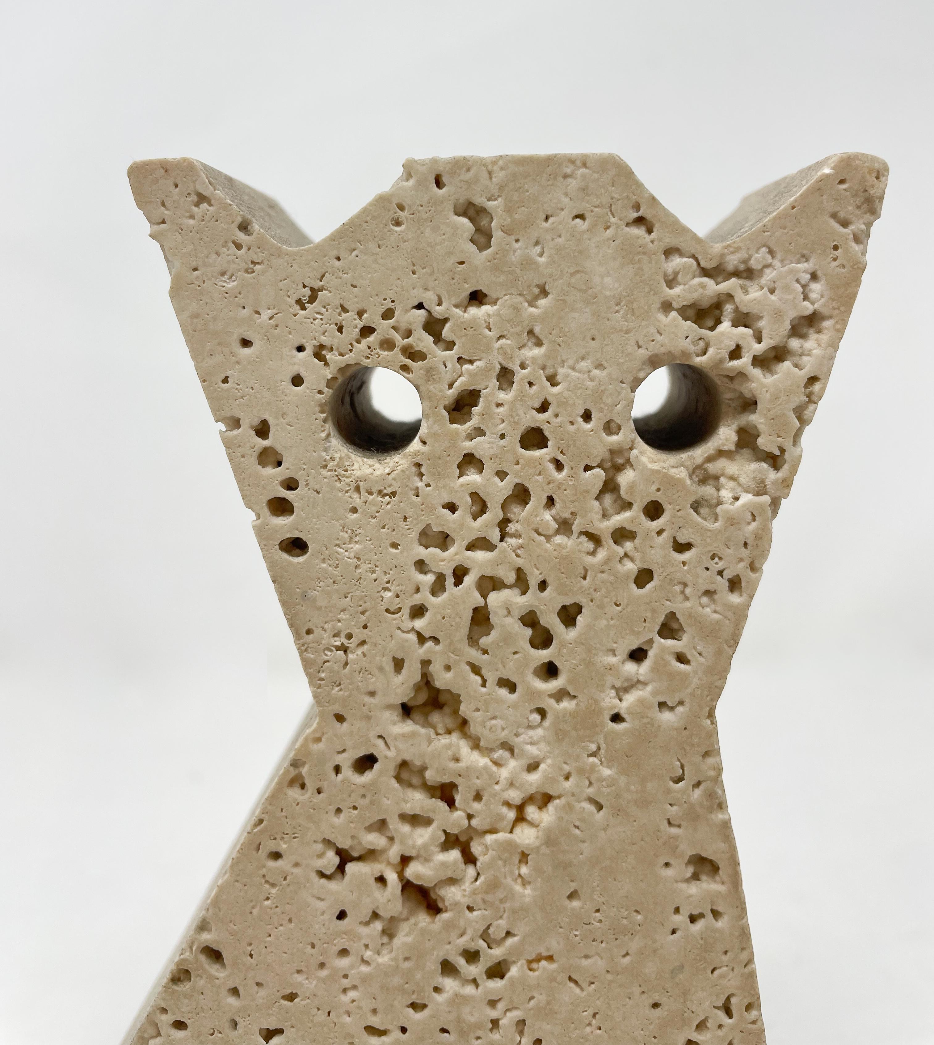 Italian Mid-Century Cat Sculpture by Fratelli Mannelli, Italy, 1970s