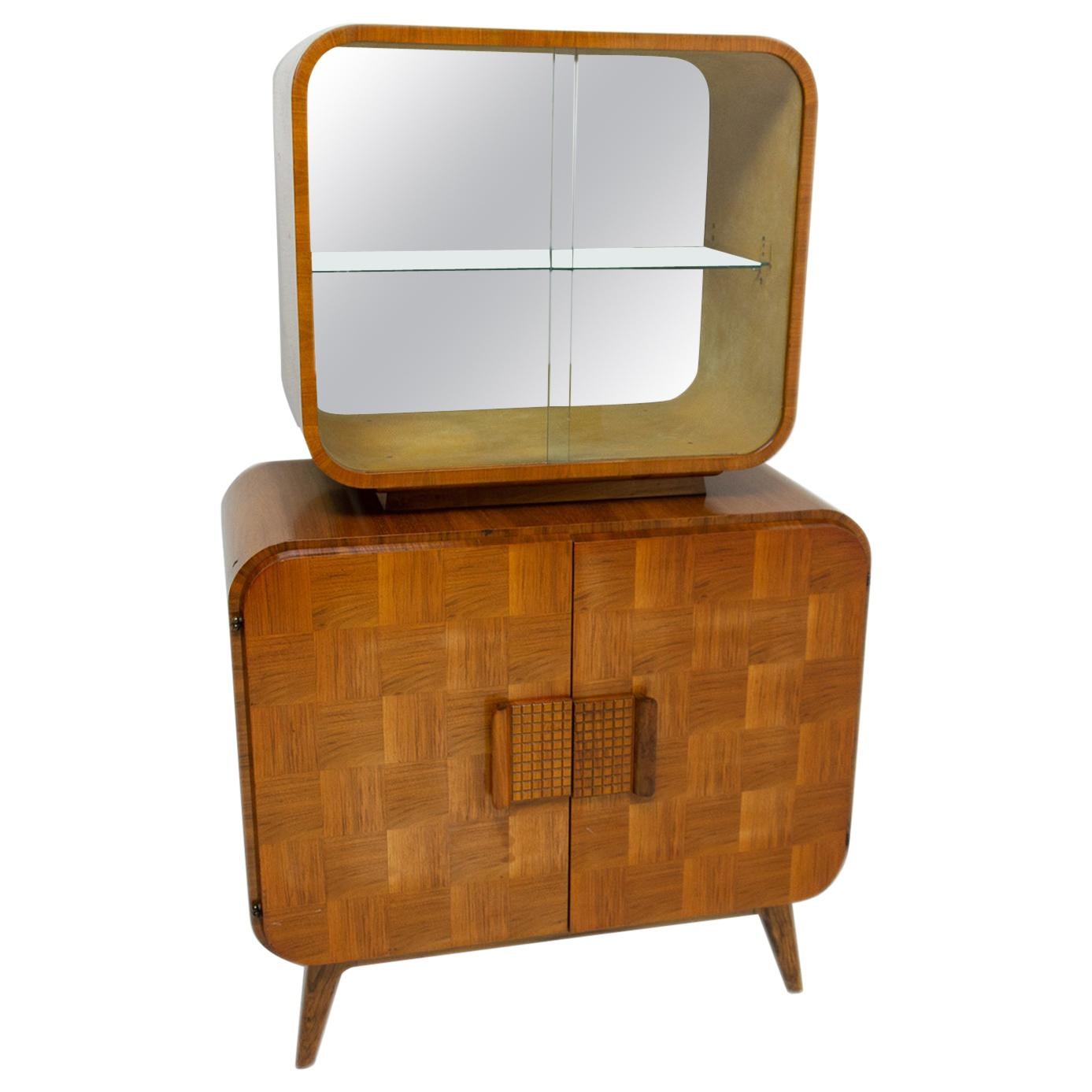 Midcentury Cataloque Display Case by Jindrich Halabala for Up Zavody, 1940s