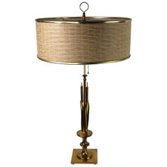 Mid Century Cattail Table Lamp