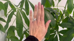 Mid Century C.D. Peacock GIA 1.01 Carats Old Euro Cut Diamond Platinum Ring