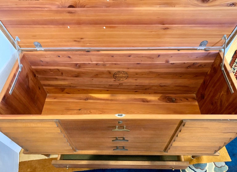 Midcentury Cedar Blanket Chest Storage by Altavista, Lane