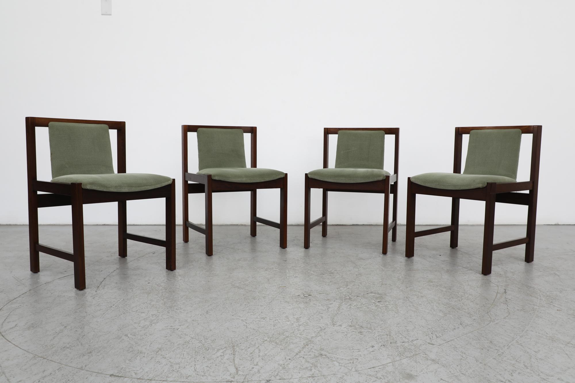 Dutch Mid-Century Cees Braakman (attr) Wenge Dining Chairs