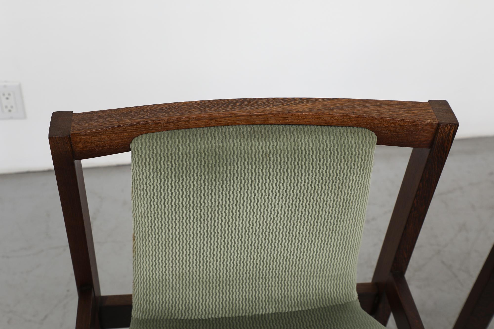 Mid-20th Century Mid-Century Cees Braakman (attr) Wenge Dining Chairs