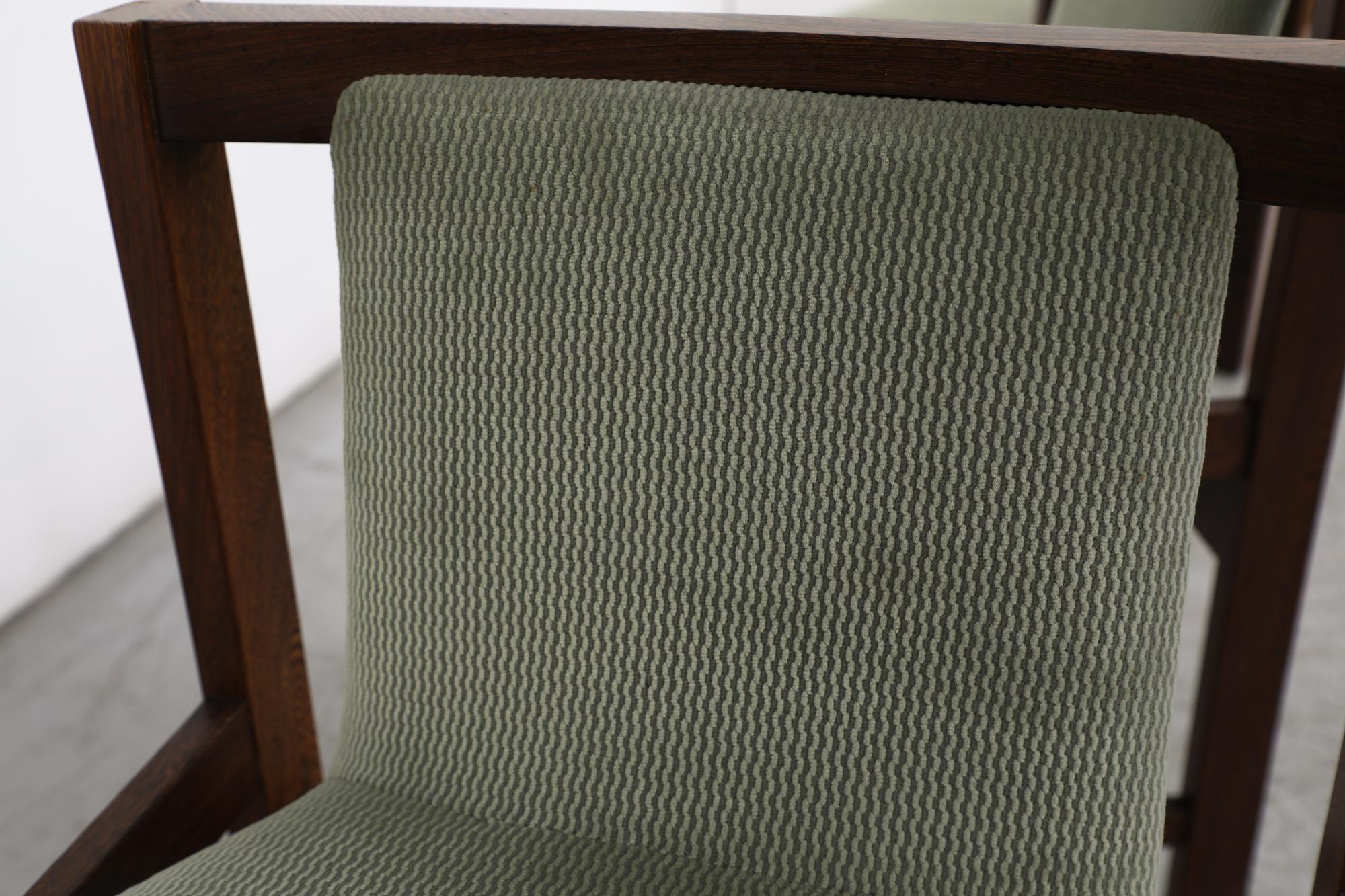 Upholstery Mid-Century Cees Braakman (attr) Wenge Dining Chairs