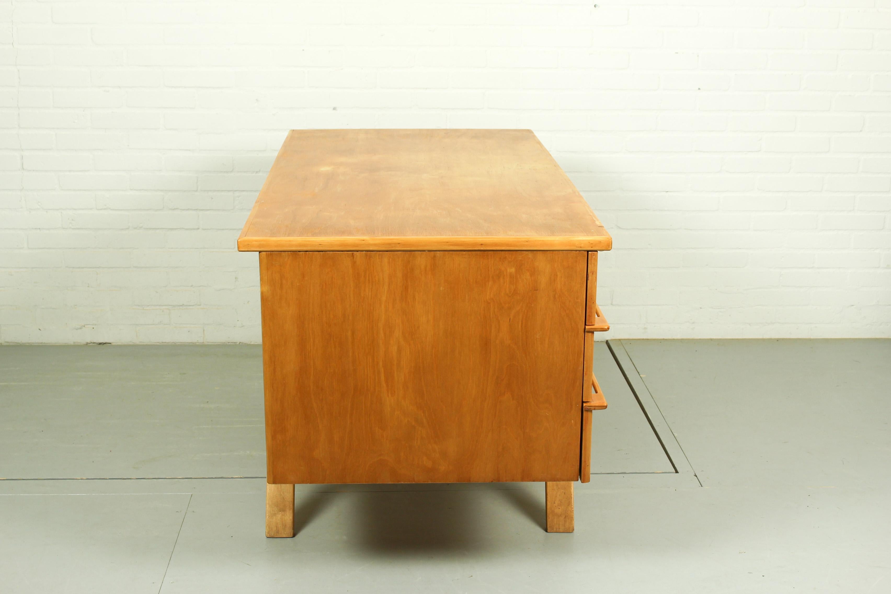 Mid Century Cees Braakman EB04 Birch Pastoe Desk For Sale 4