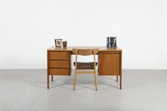 Mid-Century Cees Braakman Oak Executive Desk for Pastoe