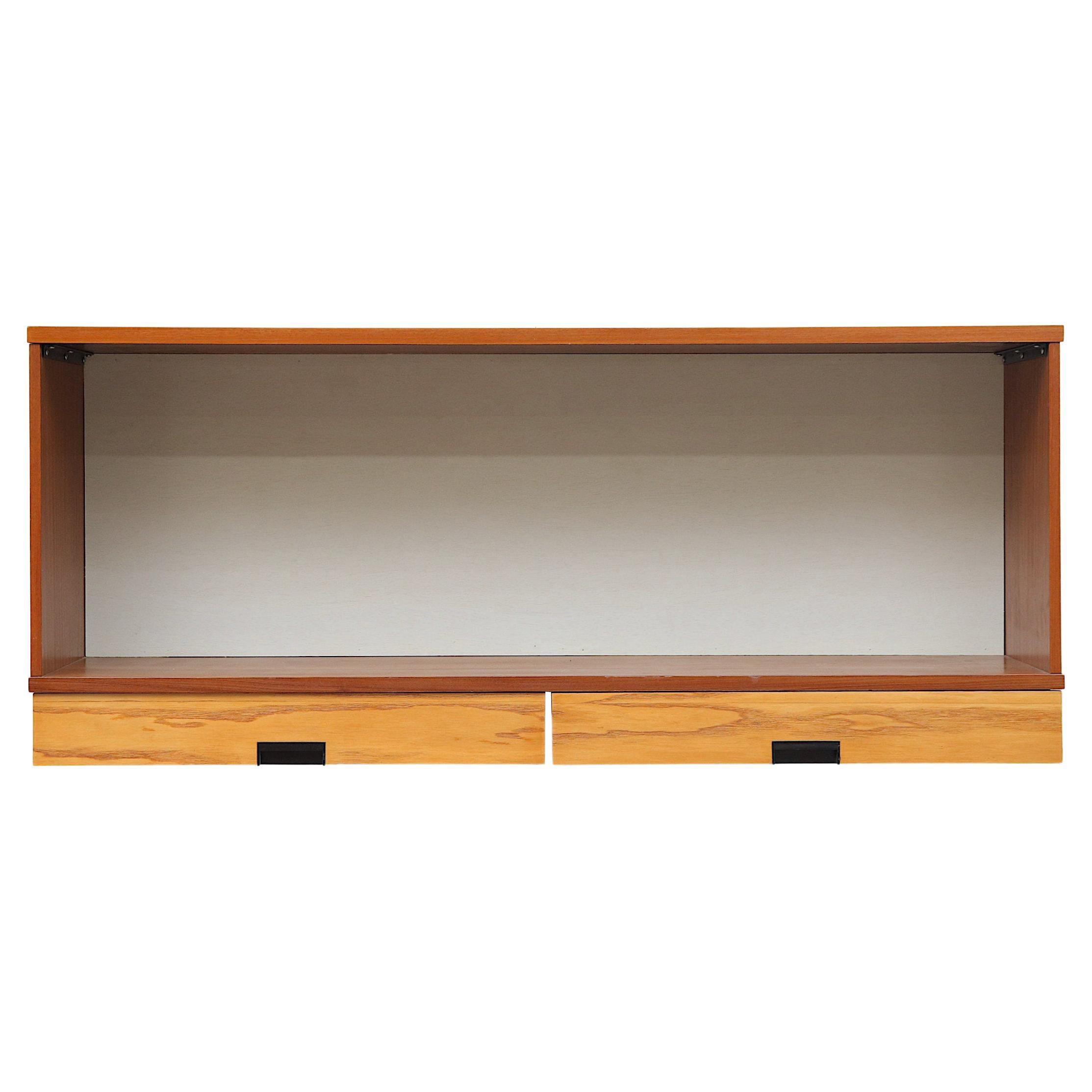 MId-Century Cees Braakman Two-Toned Japanese Series Wall Mount Cabinet
