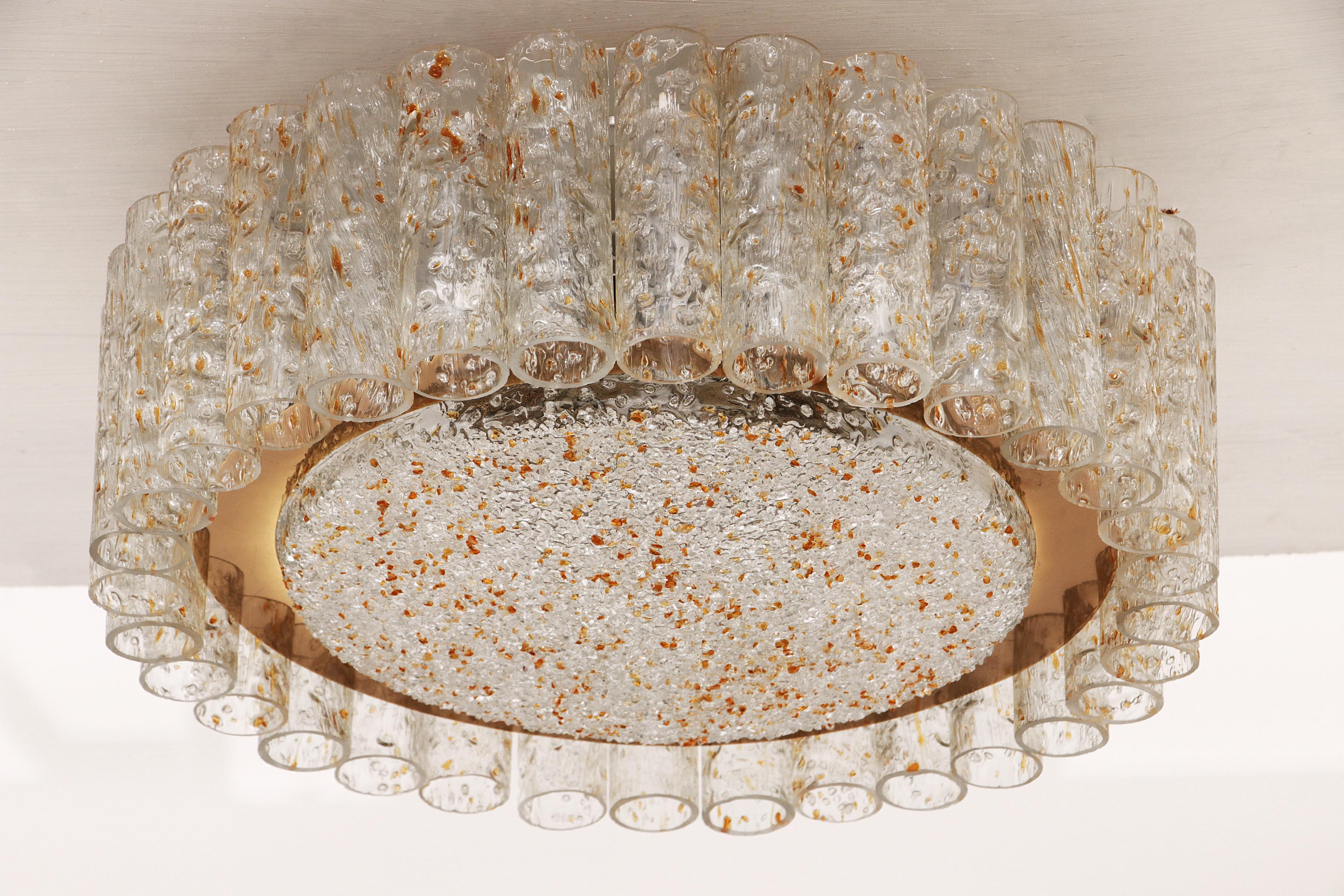 Mid-Century moderno Lampadario da soffitto del Mid-Century di Doria Lichtenwerken in vendita