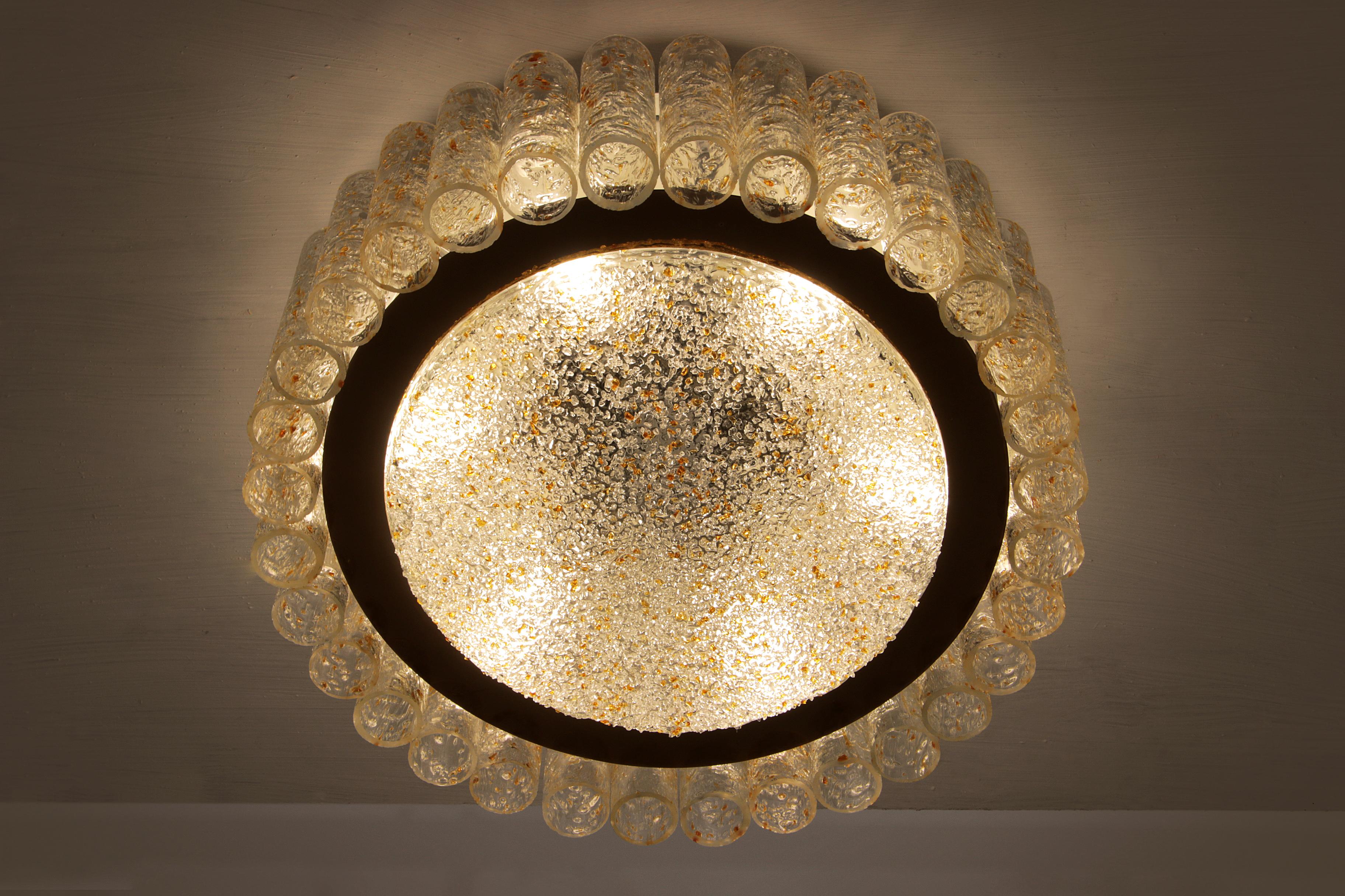 Lampadario da soffitto del Mid-Century di Doria Lichtenwerken In condizioni buone in vendita a Oirlo, LI