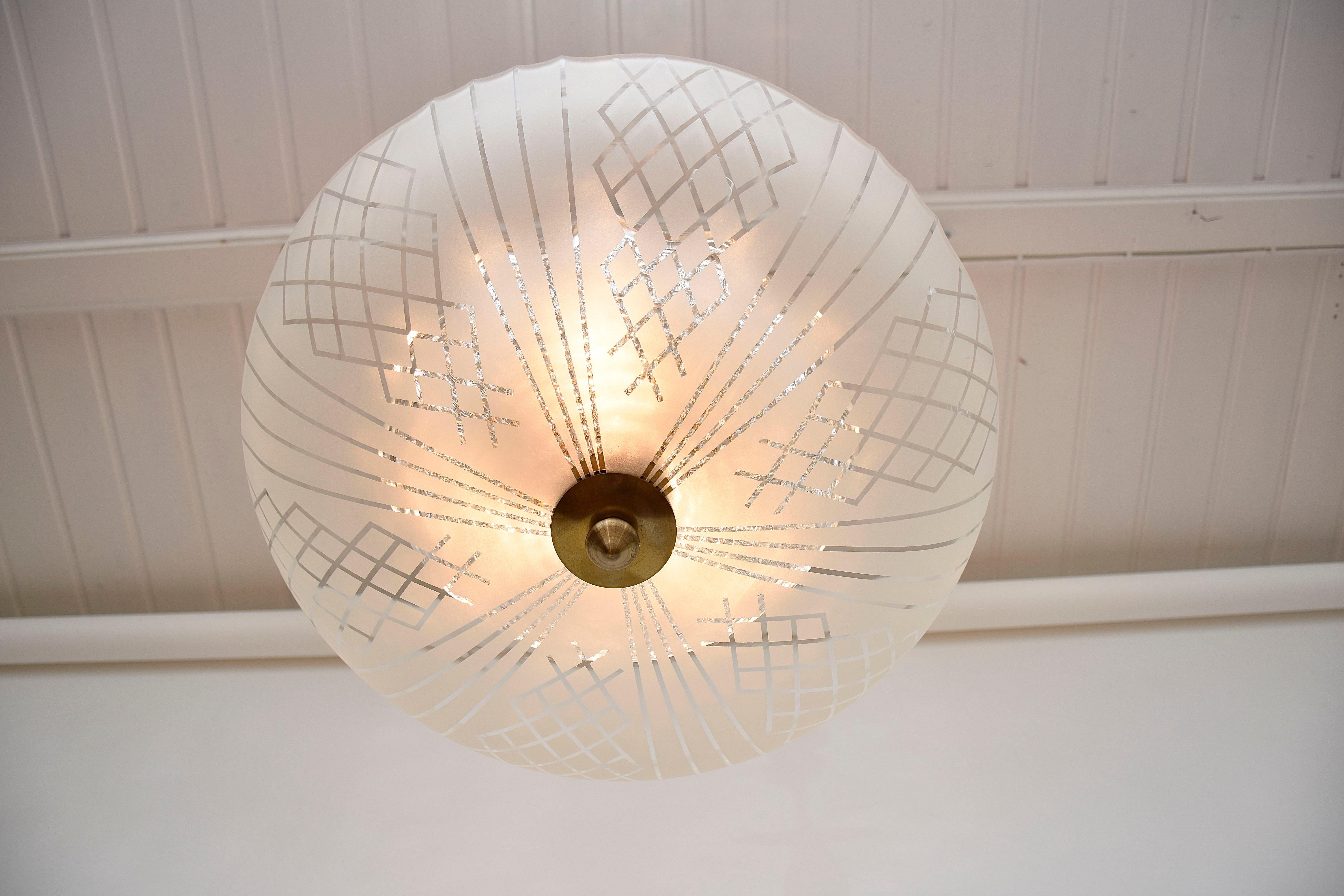 Lampada da soffitto di metà secolo di Carl Fagerlund in vendita 3