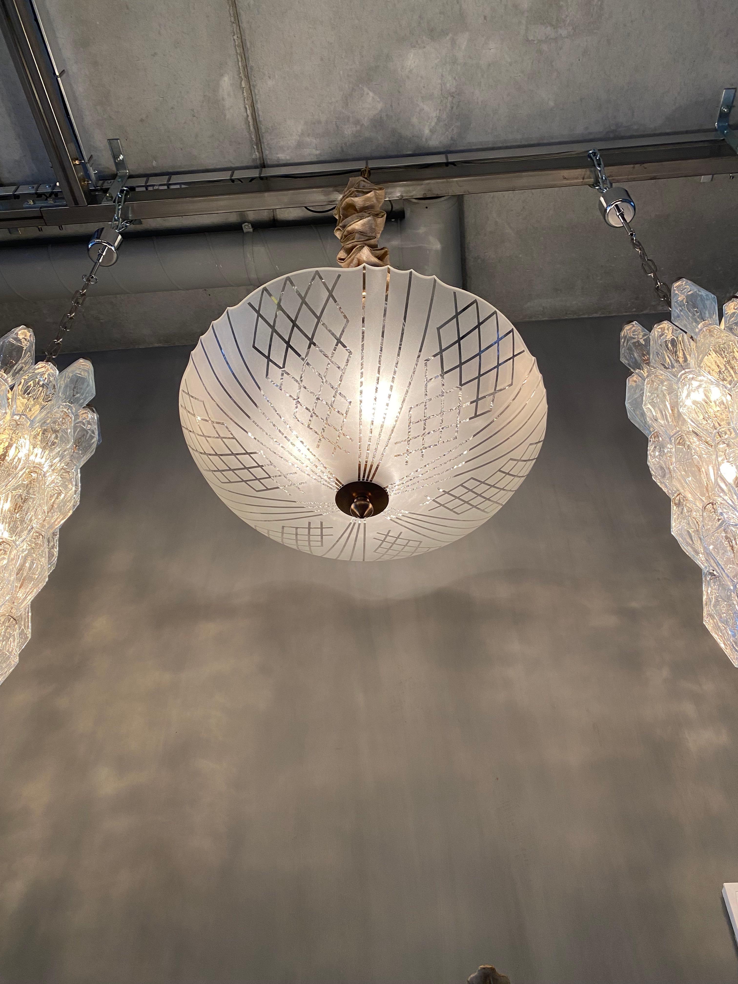 Lampada da soffitto di metà secolo di Carl Fagerlund in vendita 5