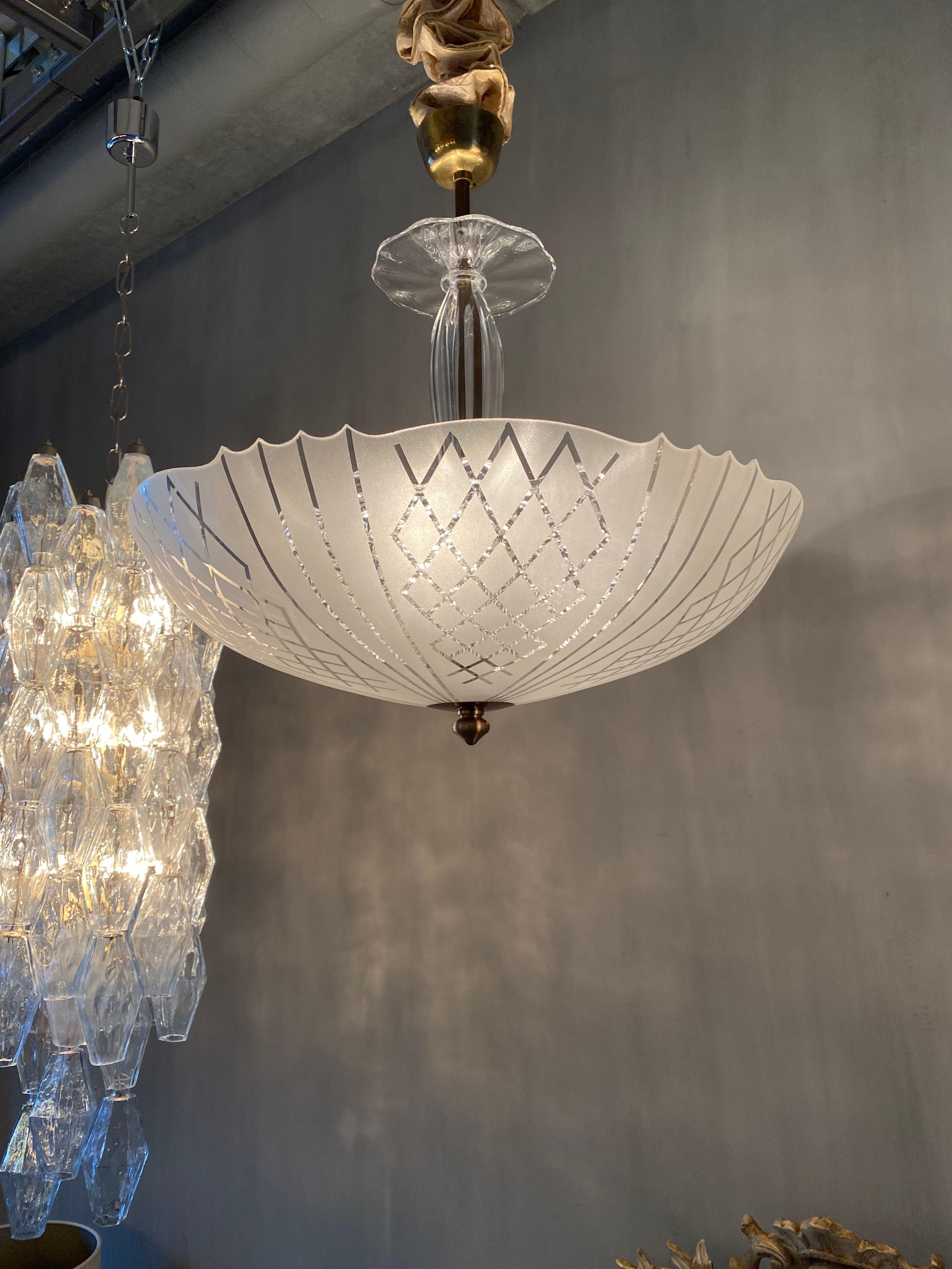 Lampada da soffitto di metà secolo di Carl Fagerlund in vendita 6