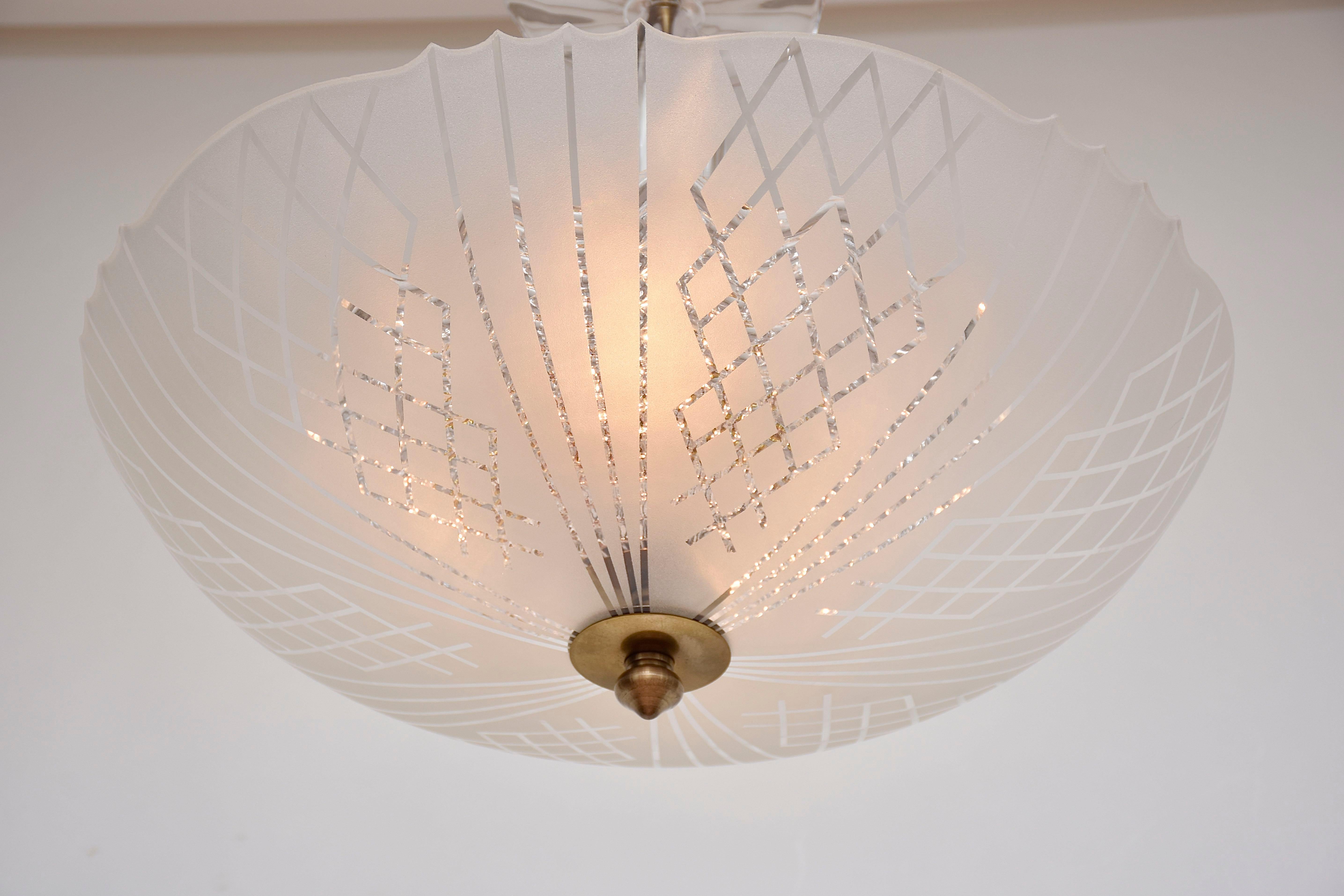 Mid-Century moderno Lampada da soffitto di metà secolo di Carl Fagerlund in vendita