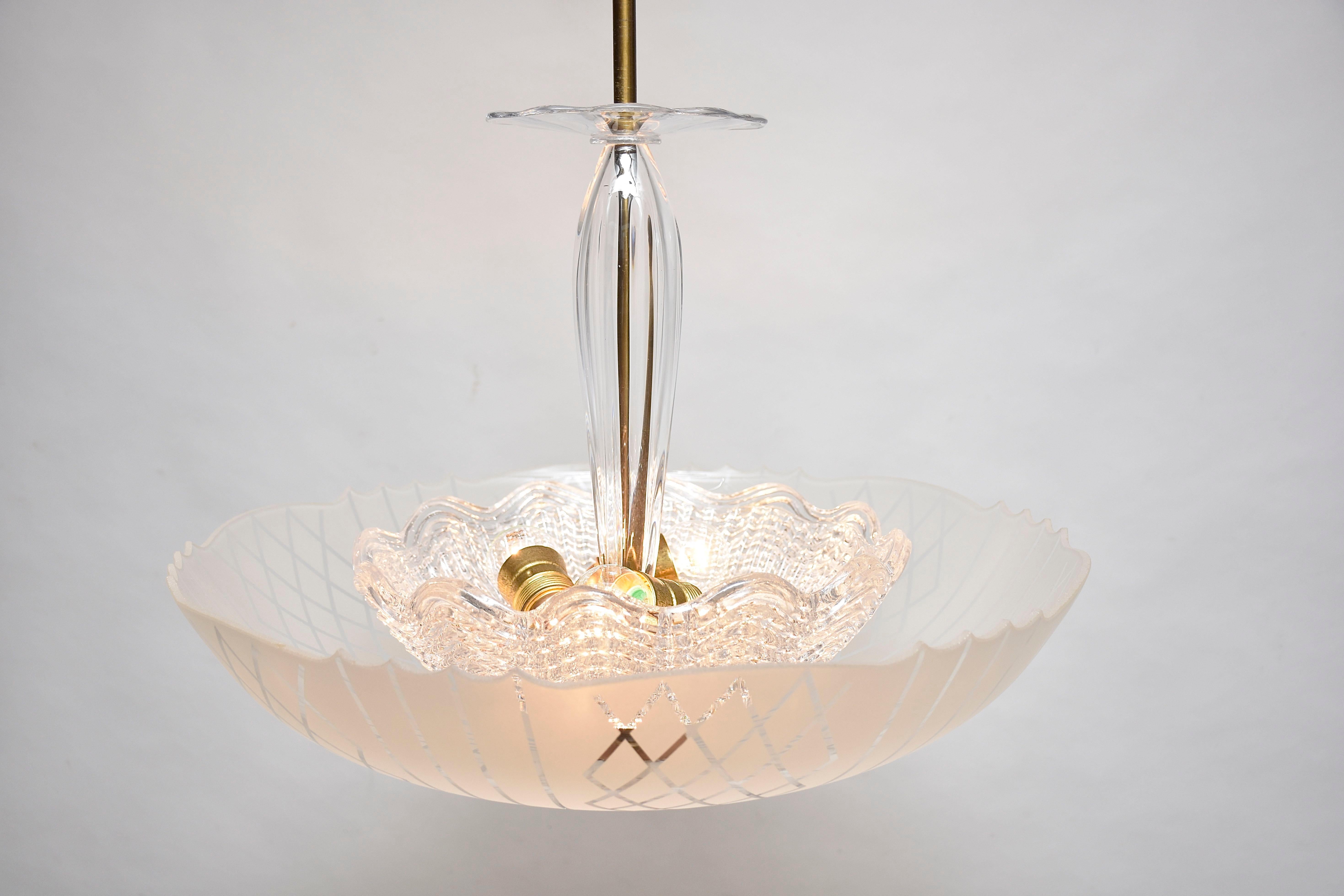 Lampada da soffitto di metà secolo di Carl Fagerlund in vendita 1