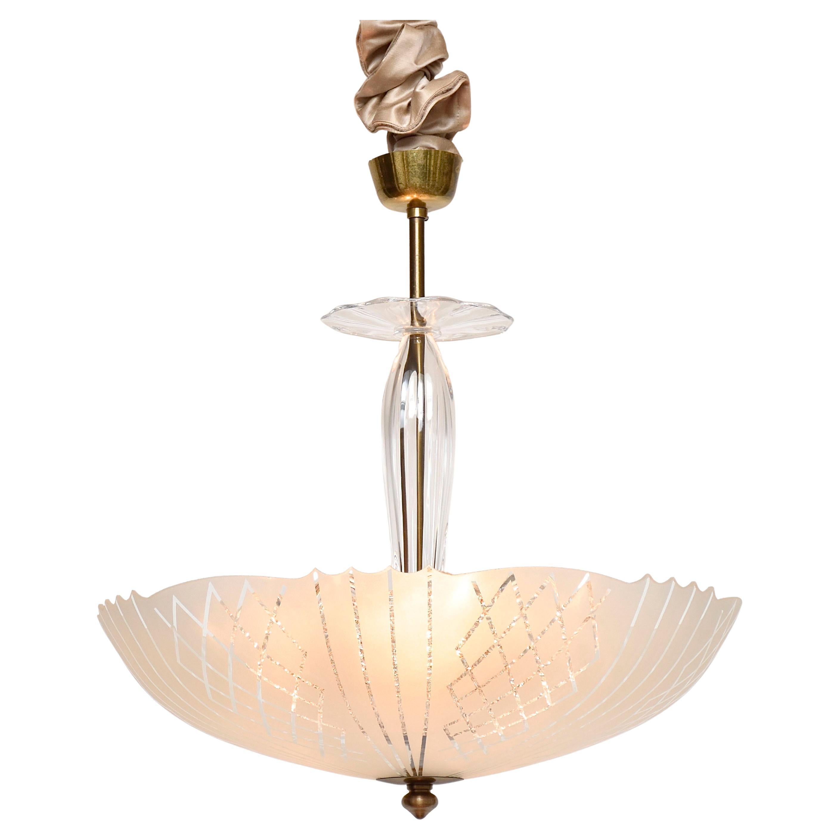 Lampada da soffitto di metà secolo di Carl Fagerlund in vendita