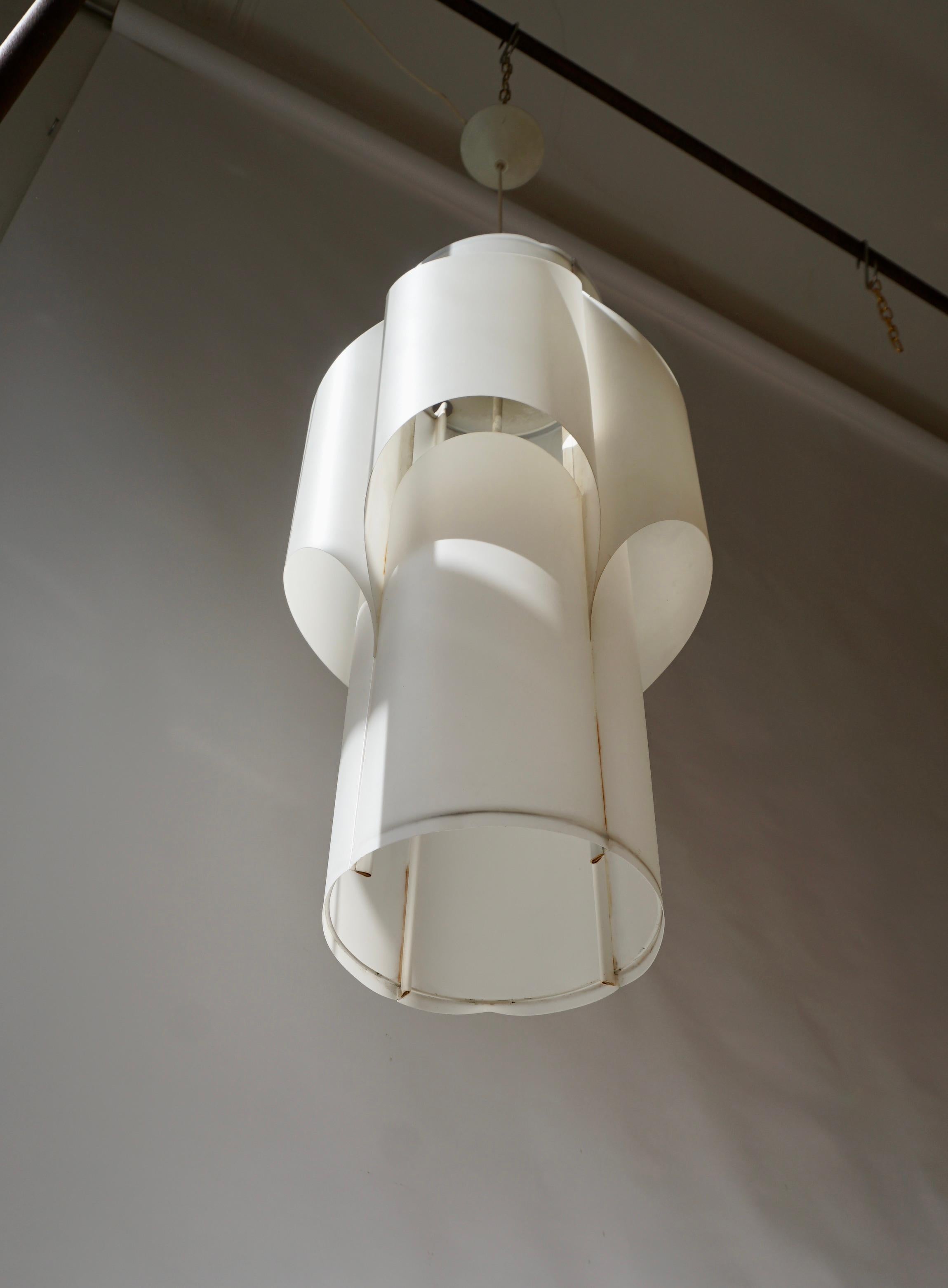 Metal Mid-Century Ceiling Lamp by Hans-Agne Jakobsson, 1970s For Sale