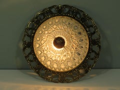 Mid century ceiling lamp, Hollywood Regency style