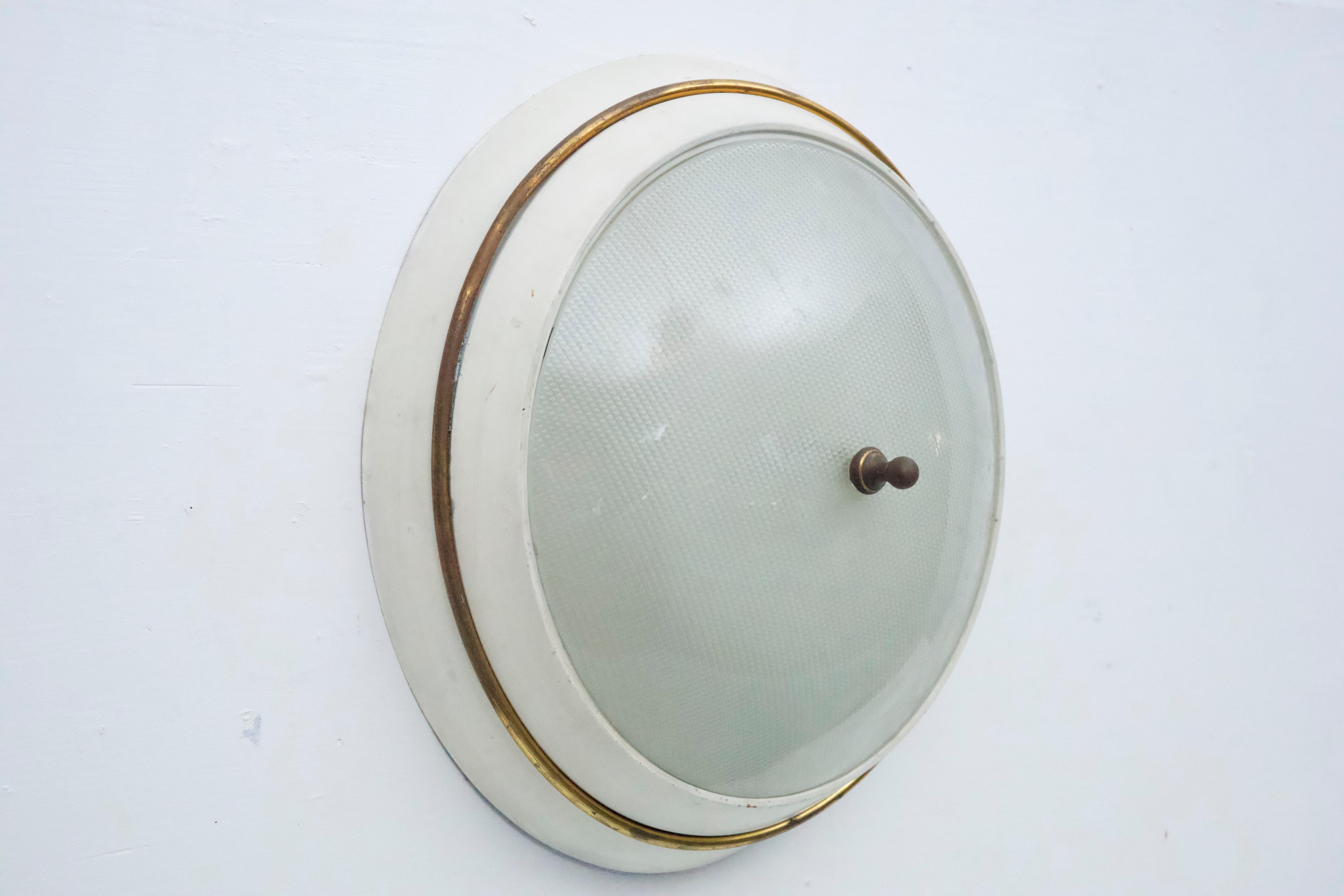 Lámpara de techo de mediados de siglo al estilo de Stilnovo, Italia, años 50 Italiano en venta