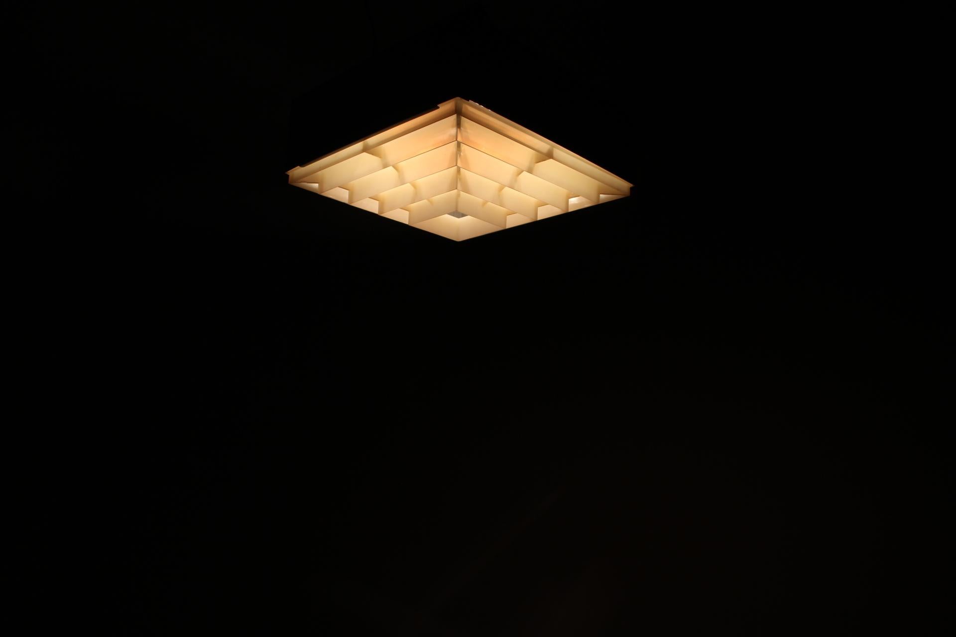 Plastic Mid-Century Ceiling Light, 1960's