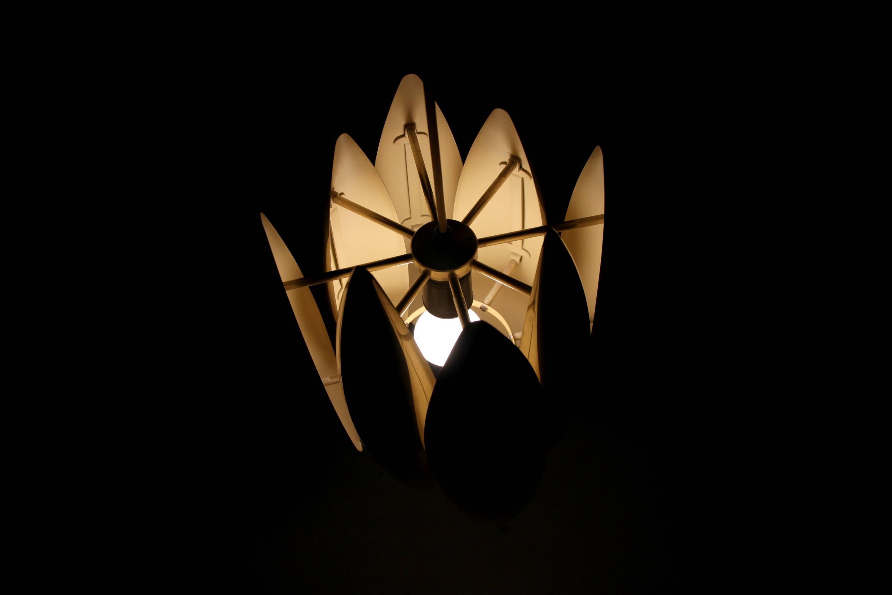 Midcentury Ceiling Light in Brass by Jo Hammerborg for Fog & Mørup, 1960s 2